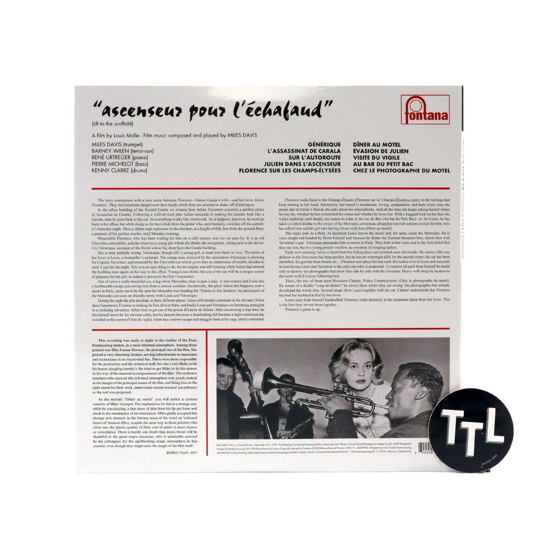 Miles Davis: Ascenseur Pour L'echafaud (180g) Vinyl LP - Image 3