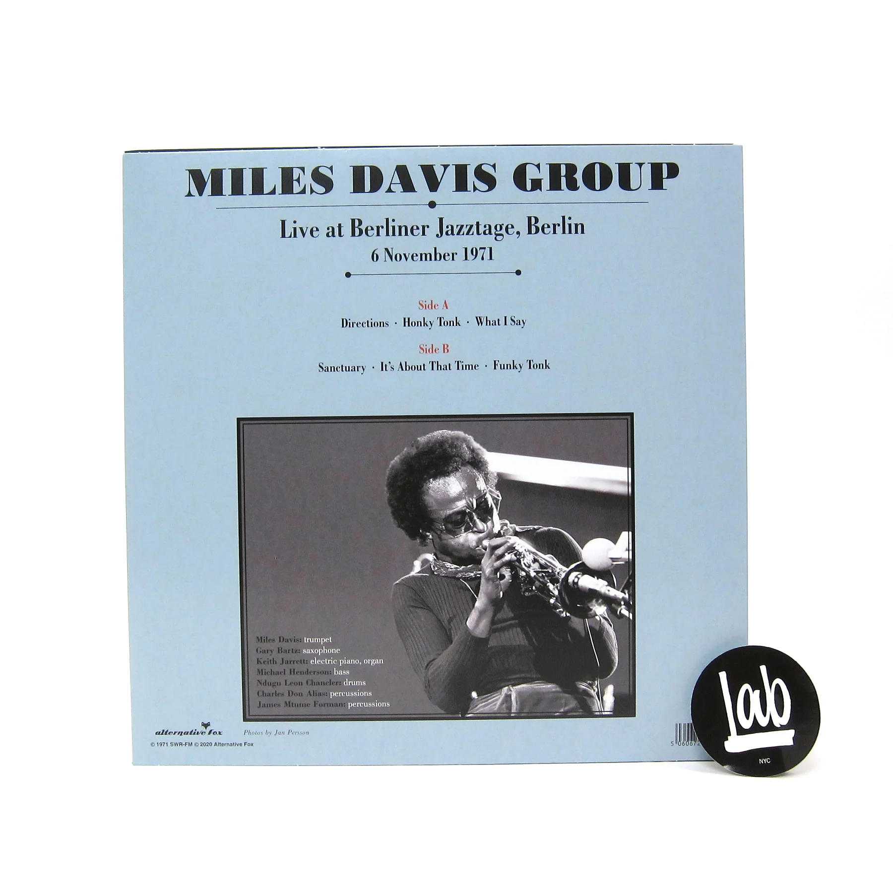 Miles Davis Group: Live at Berliner Jazztage, 6 November 1971 Vinyl LP - Image 2
