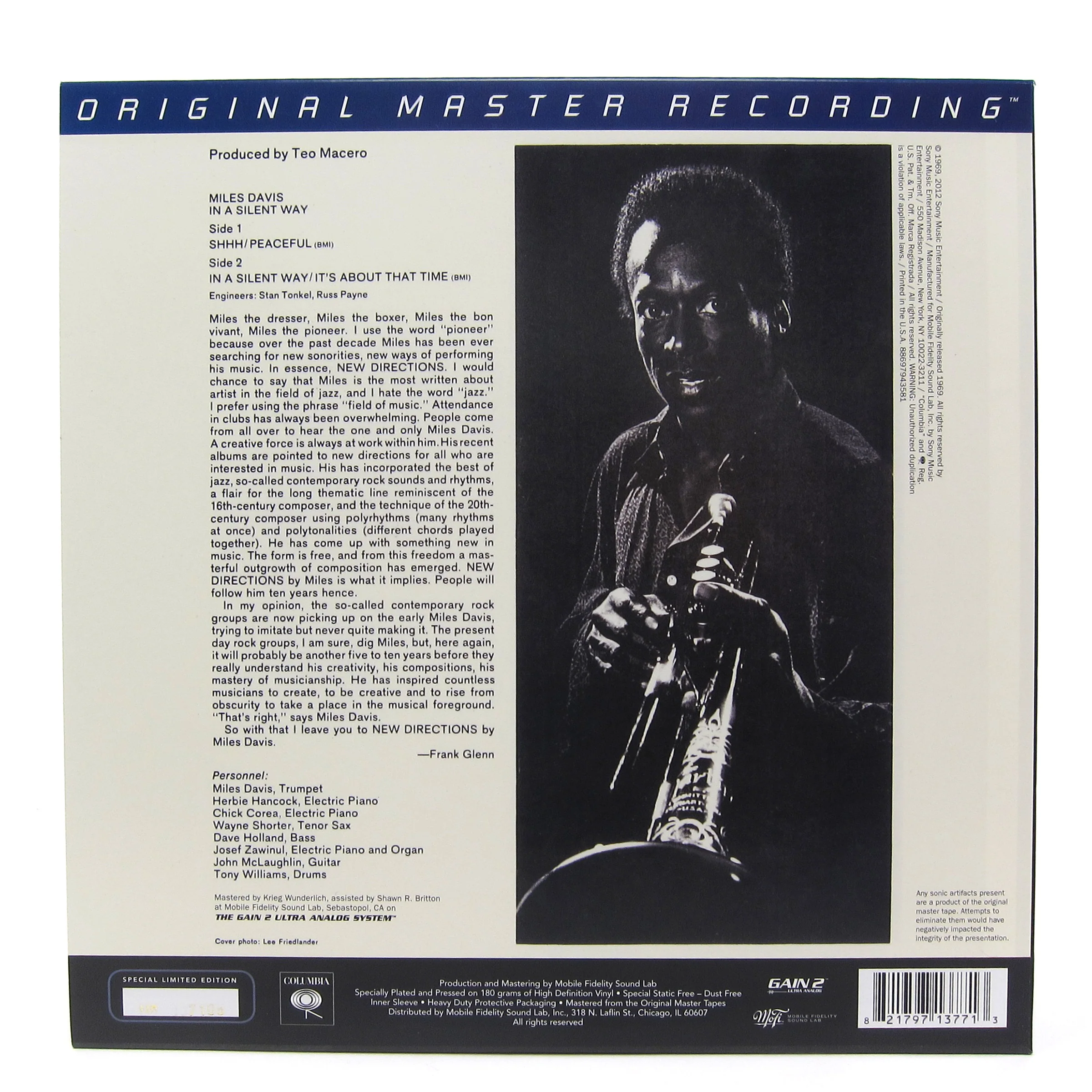 Miles Davis: In A Silent Way (MoFi 180g) Vinyl LP - Image 2