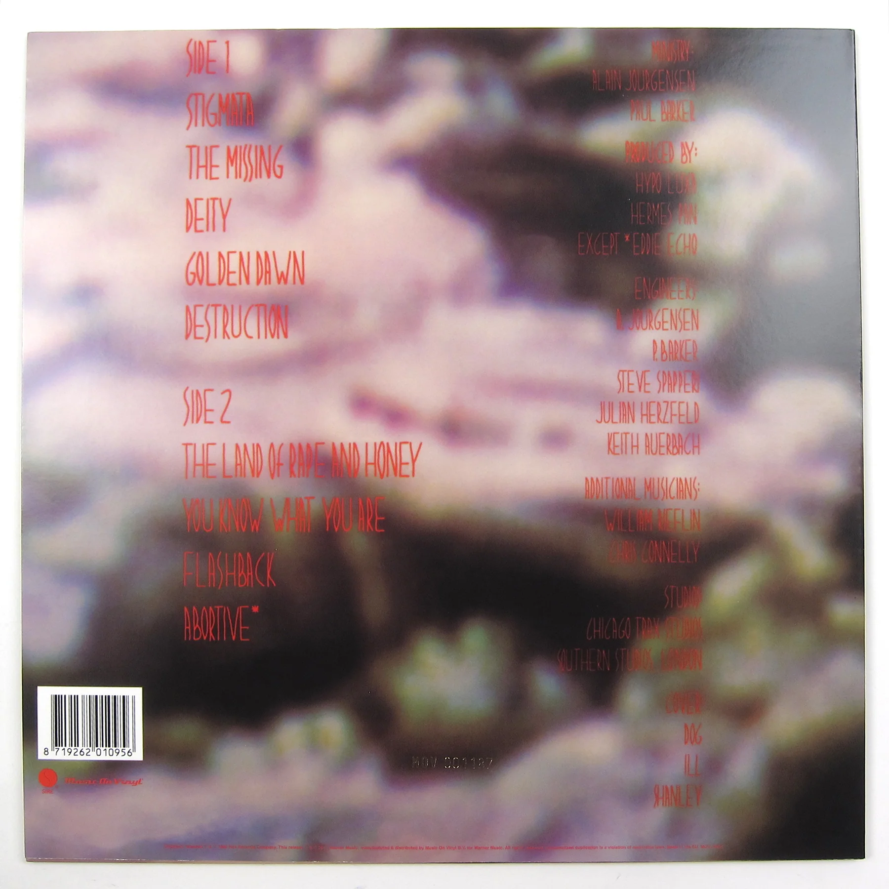 Ministry: Land Of Rape & Honey (Music On Vinyl 180g, Colored Vinyl) Vinyl LP - Image 2