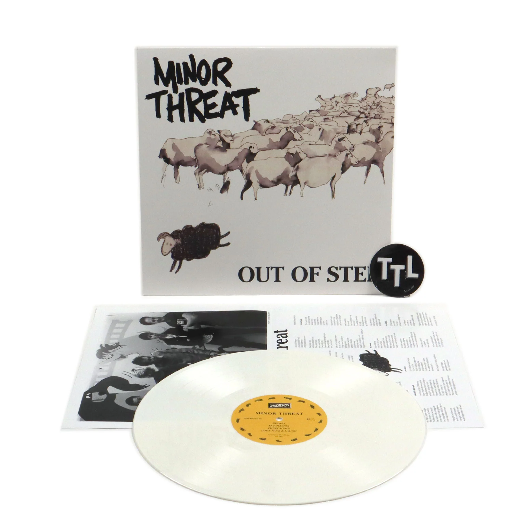 Minor Threat: Out Of Step (White Colored Vinyl) Vinyl LP - Image 2