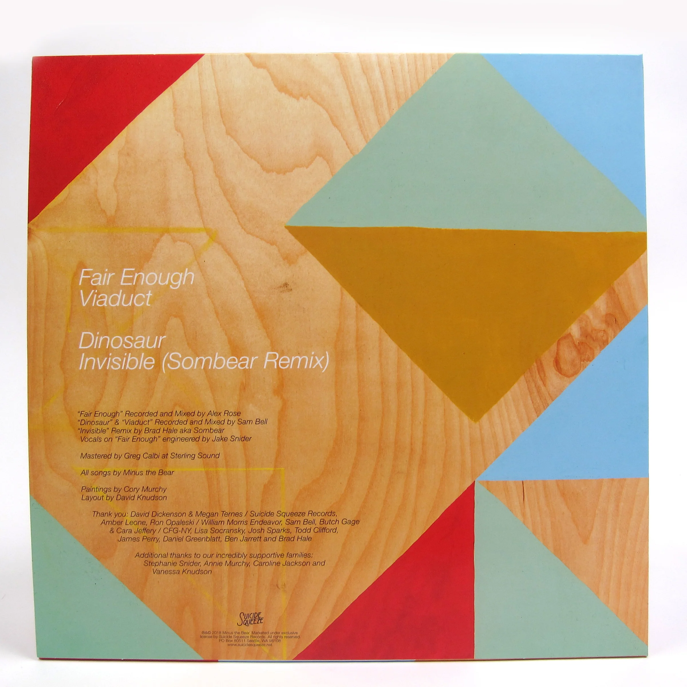 Minus The Bear: Fair Enough (Indie Exclusive Colored Vinyl) Vinyl EP - Image 2
