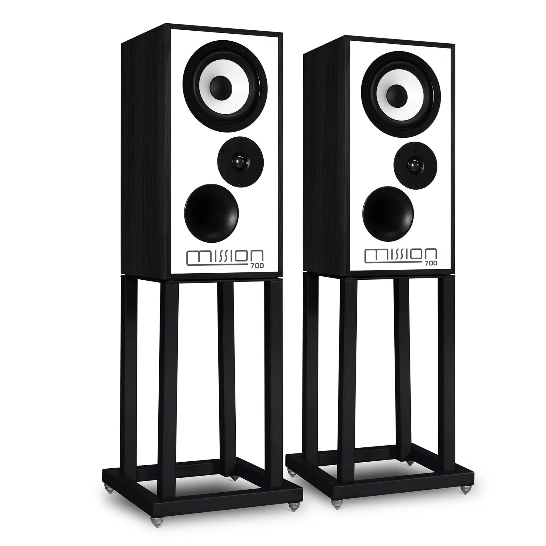 Mission: 700 Hifi Speakers w/ Stands - Pair / Black (Open Box Special)