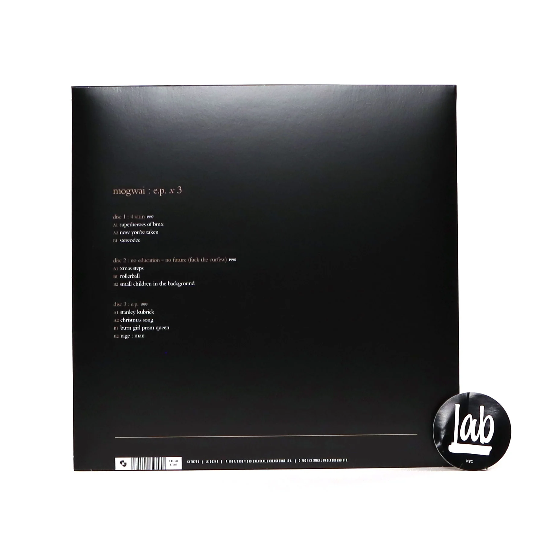 Mogwai: EPx3 (Indie Exclusive Colored Vinyl) Vinyl 3LP - Image 3