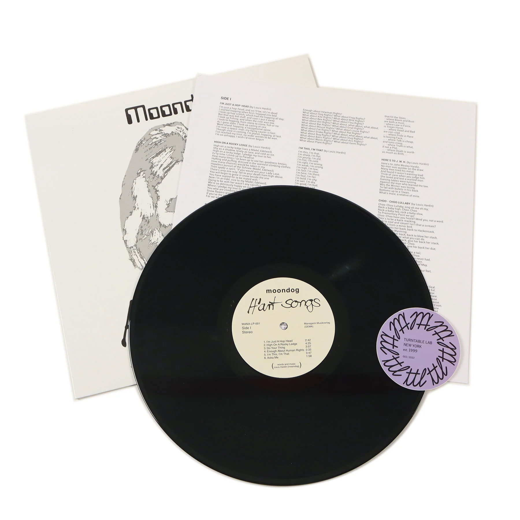Moondog: H'Art Songs Vinyl LP - Image 2