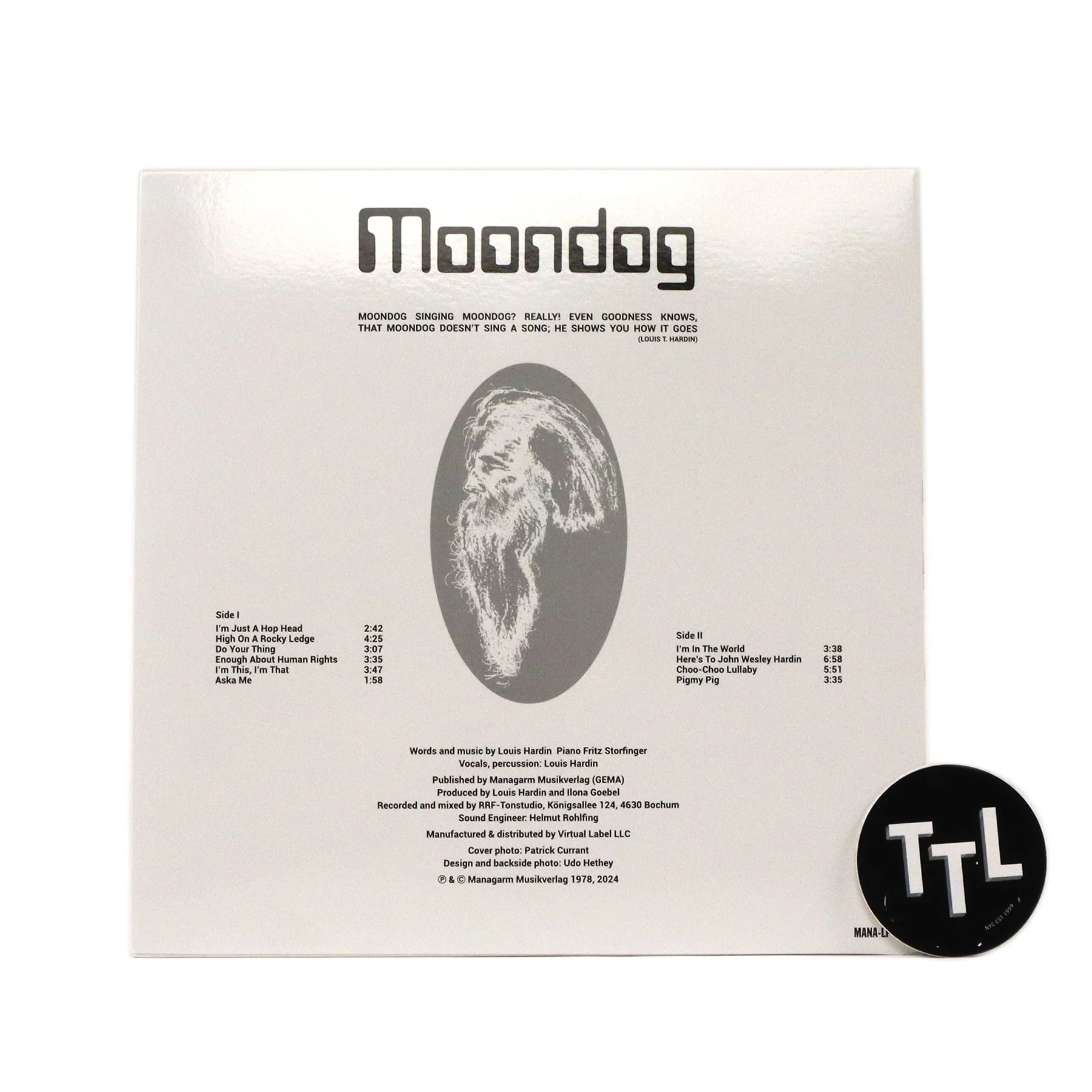 Moondog: H'Art Songs Vinyl LP - Image 3