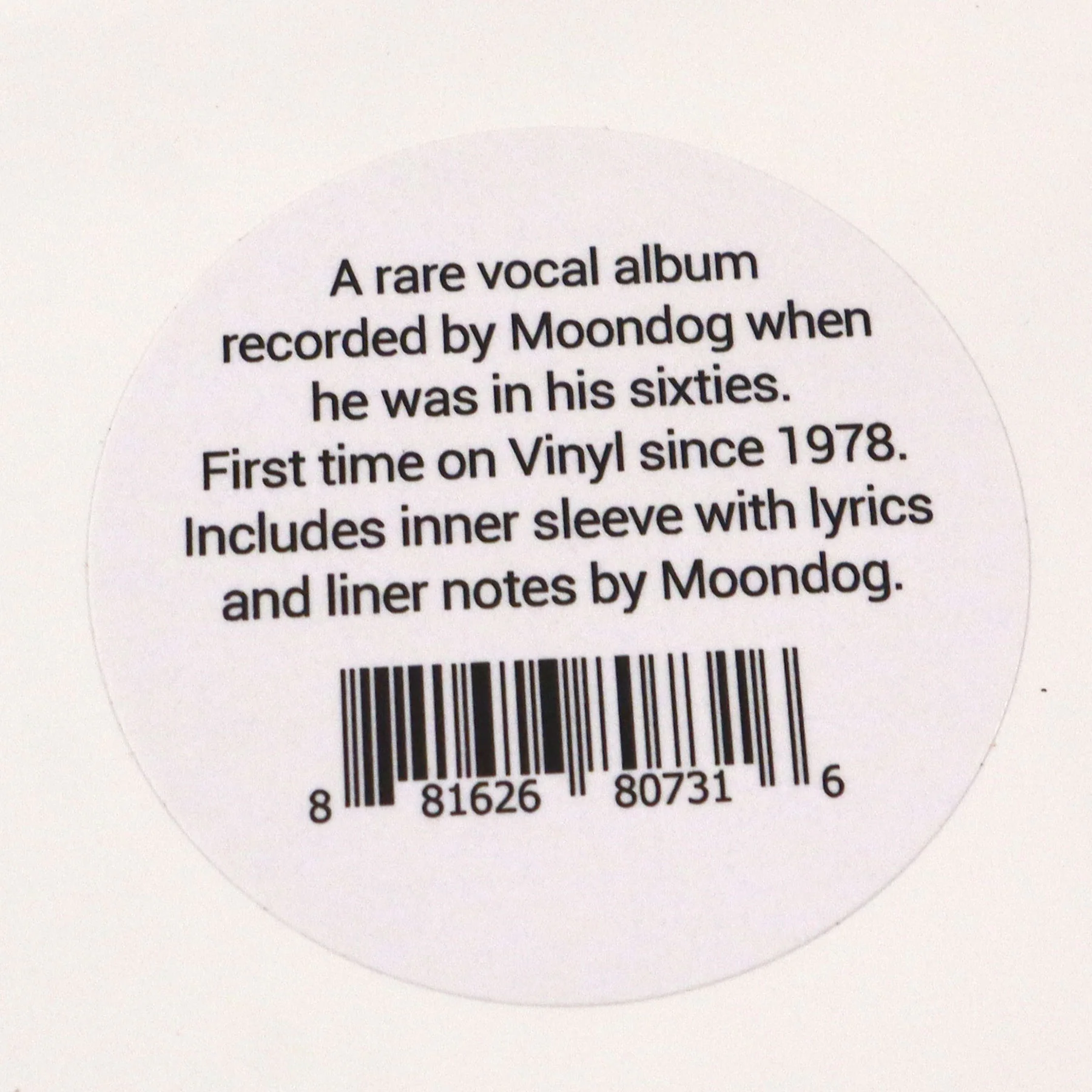 Moondog: H'Art Songs Vinyl LP - Image 4