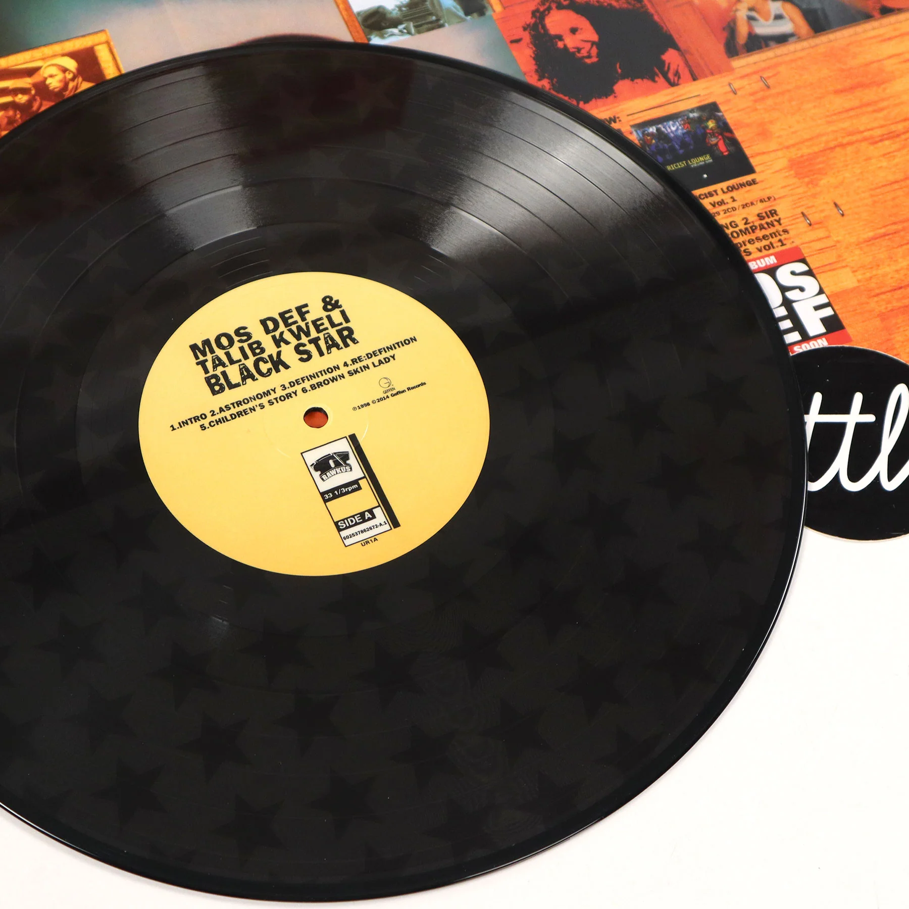 Black Star: Mos Def & Talib Kweli Are Black Star (Two-Tone Star Vinyl) Vinyl LP - Image 2