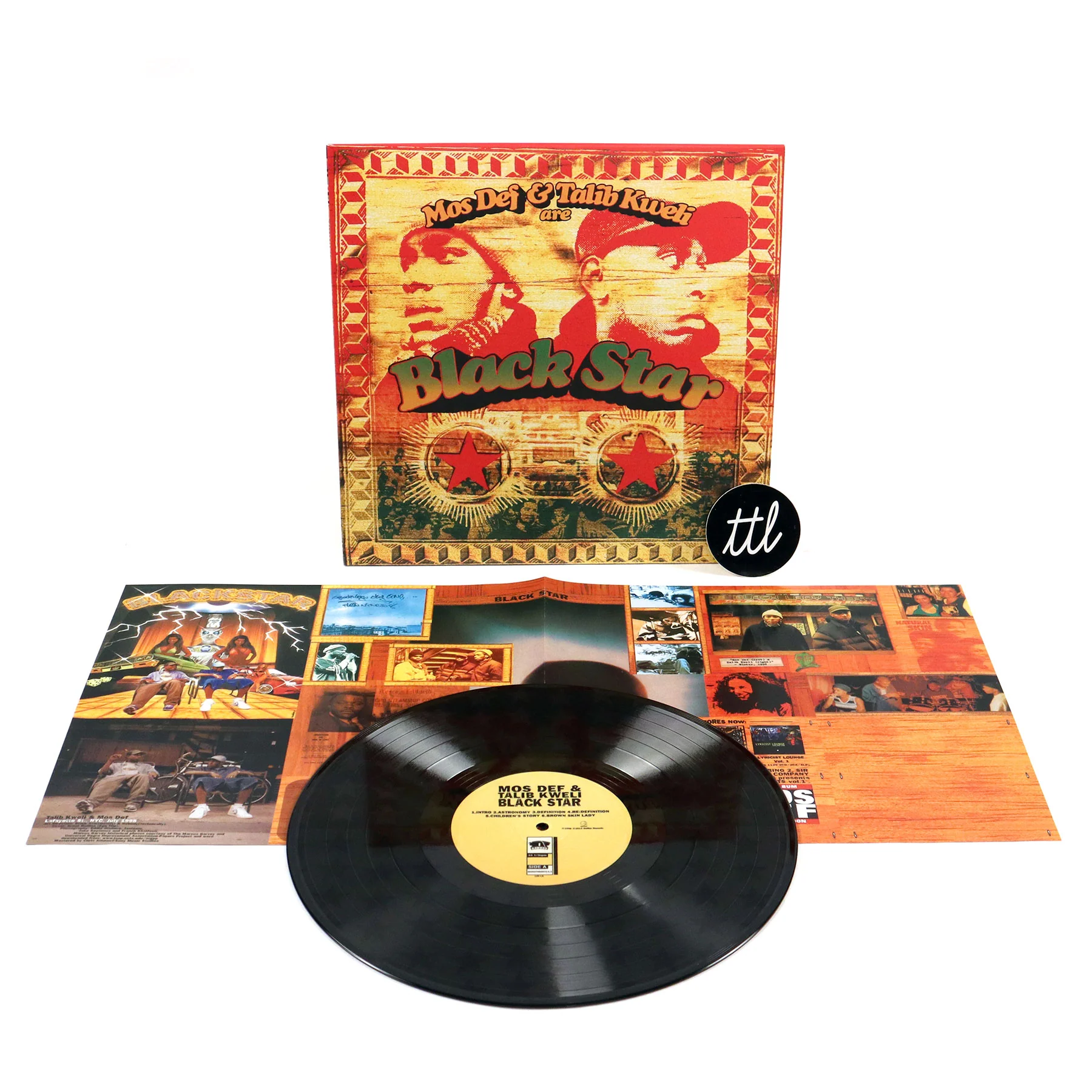 Black Star: Mos Def & Talib Kweli Are Black Star (Two-Tone Star Vinyl) Vinyl LP - Image 3