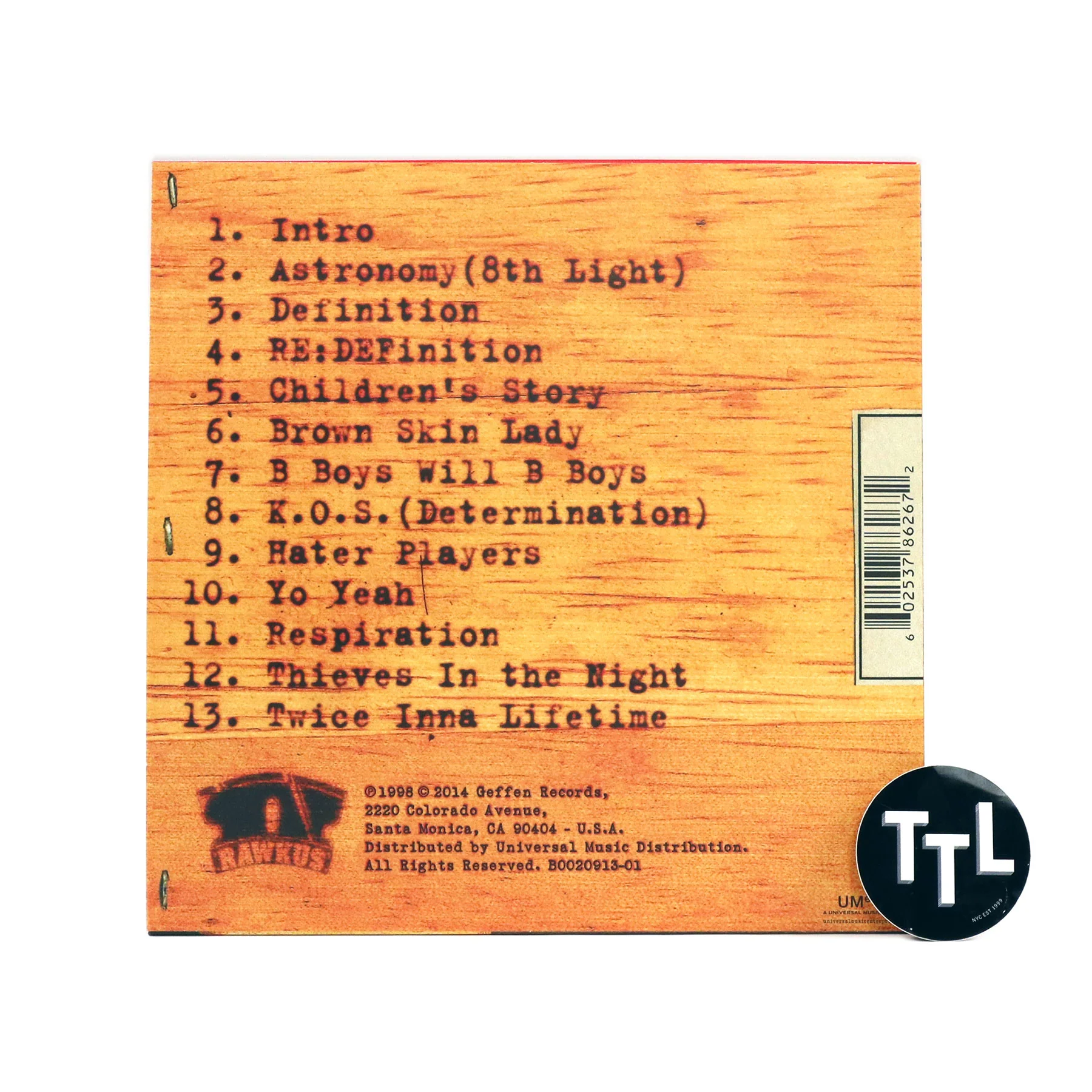 Black Star: Mos Def & Talib Kweli Are Black Star (Two-Tone Star Vinyl) Vinyl LP - Image 4