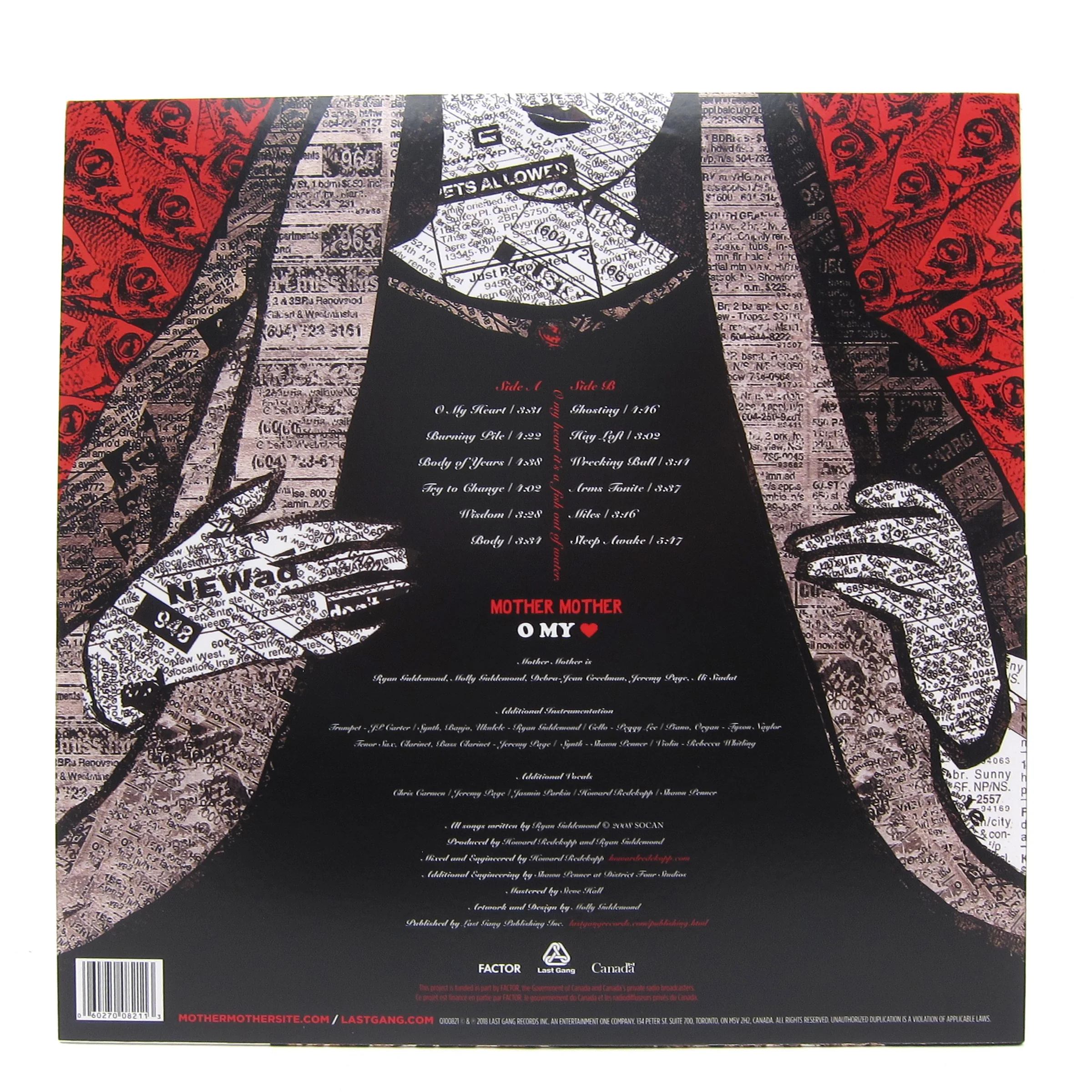 Mother Mother: O My Heart 10th Anniversary Edition (180g) Vinyl LP - Image 2