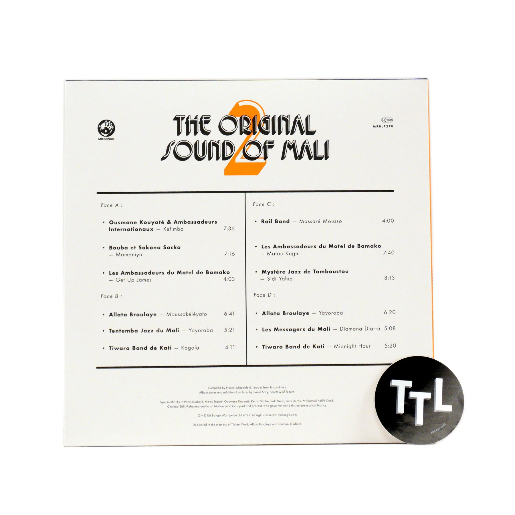Mr Bongo: The Original Sound Of Mali 2 Vinyl 2LP - Image 4