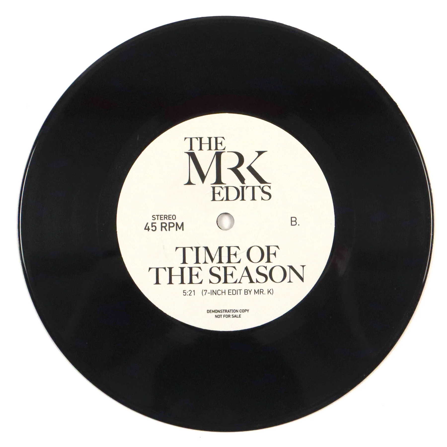 Mr. K: I'm Here Again / Time Of The Season (Danny Krivit Edit) Vinyl 7" - Image 2