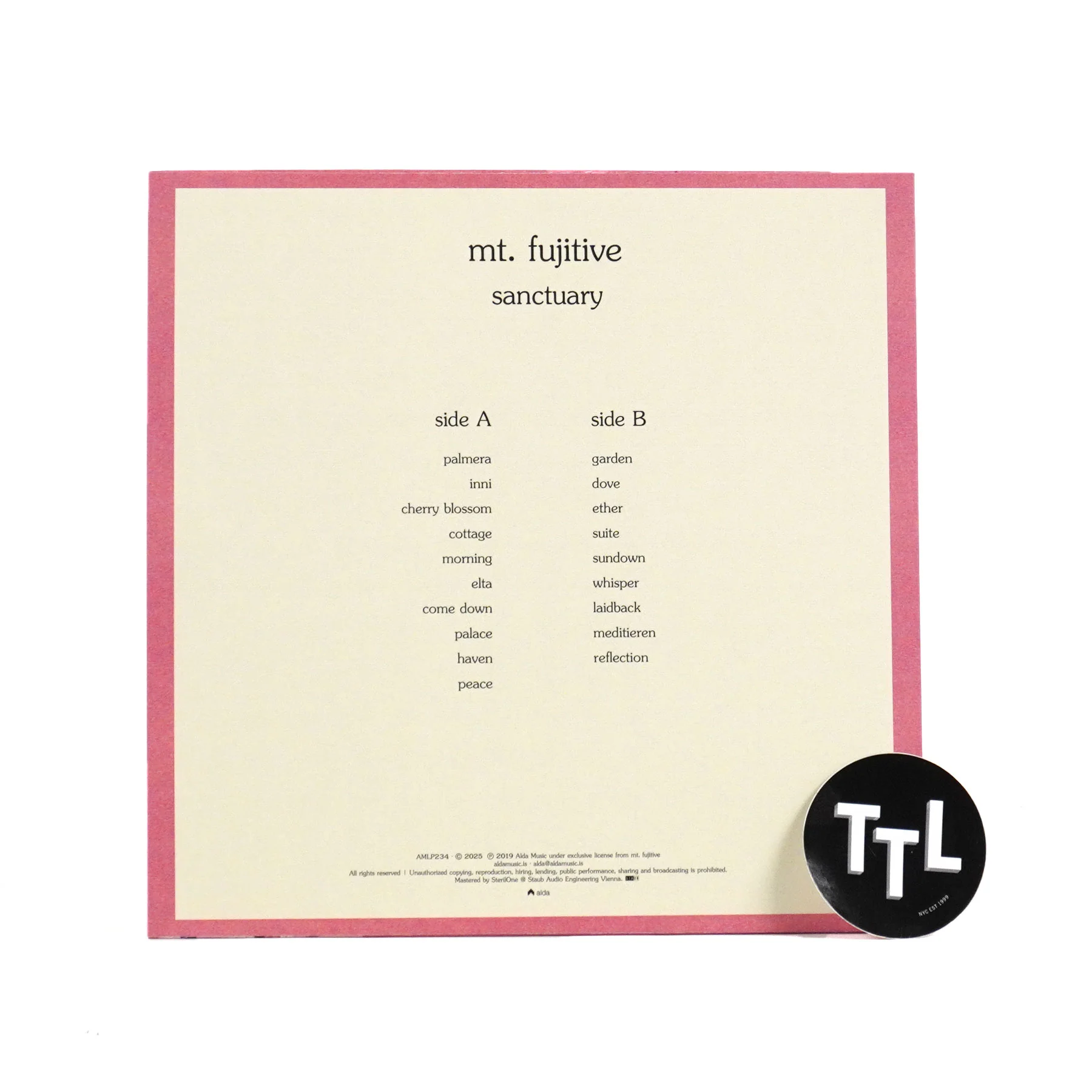 Mt. Fujitive: Sanctuary (Colored Vinyl) Vinyl LP - Image 3