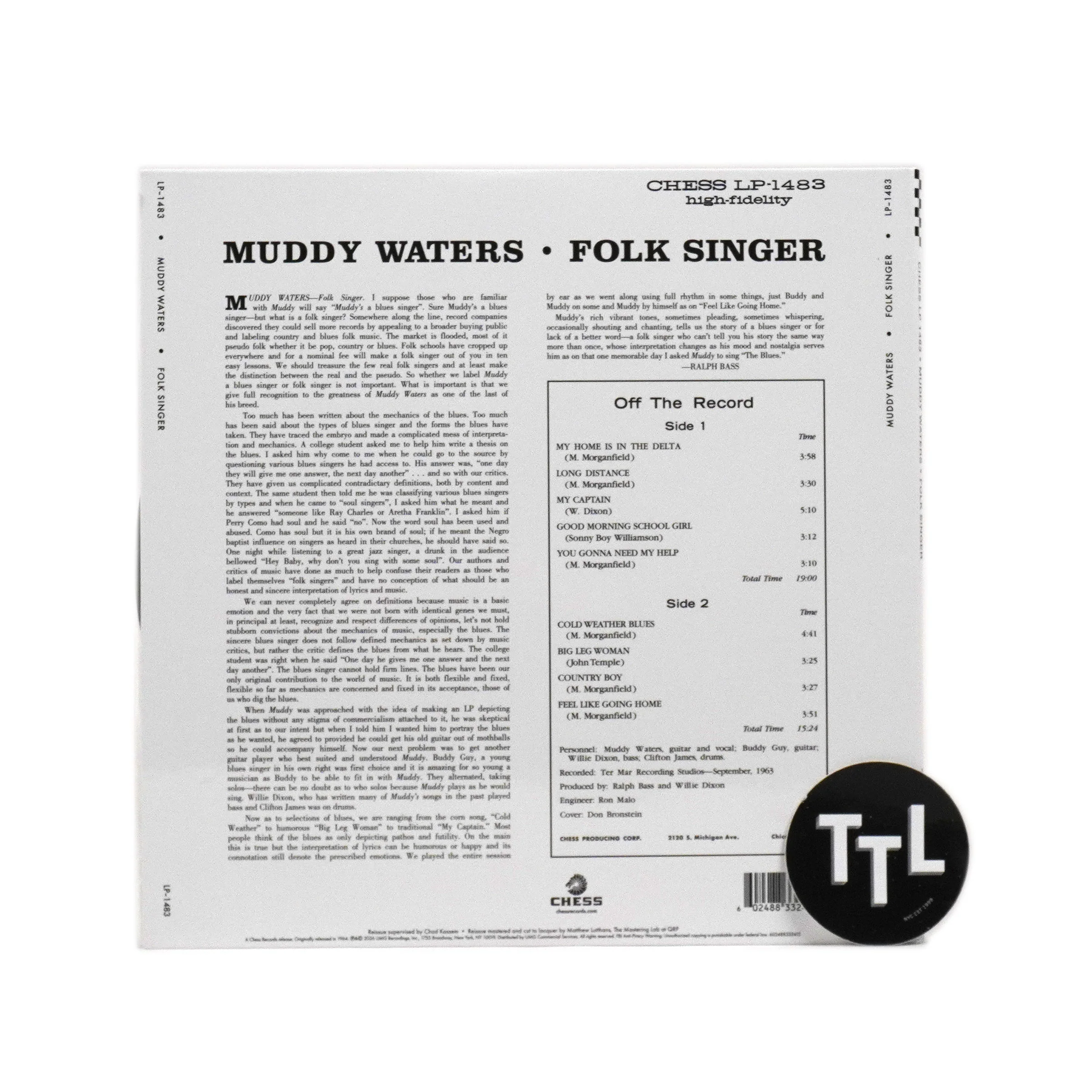 Muddy Waters: Folk Singer (Acoustic Sounds 180g) Vinyl LP - Image 3