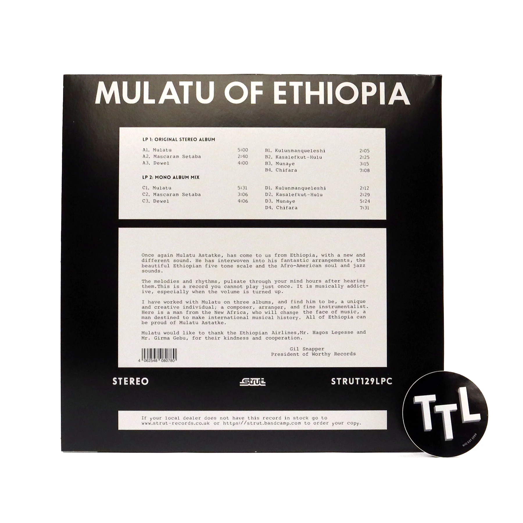 Mulatu Astatke: Mulatu Of Ethiopia (Colored Vinyl) Vinyl 2LP - Image 3