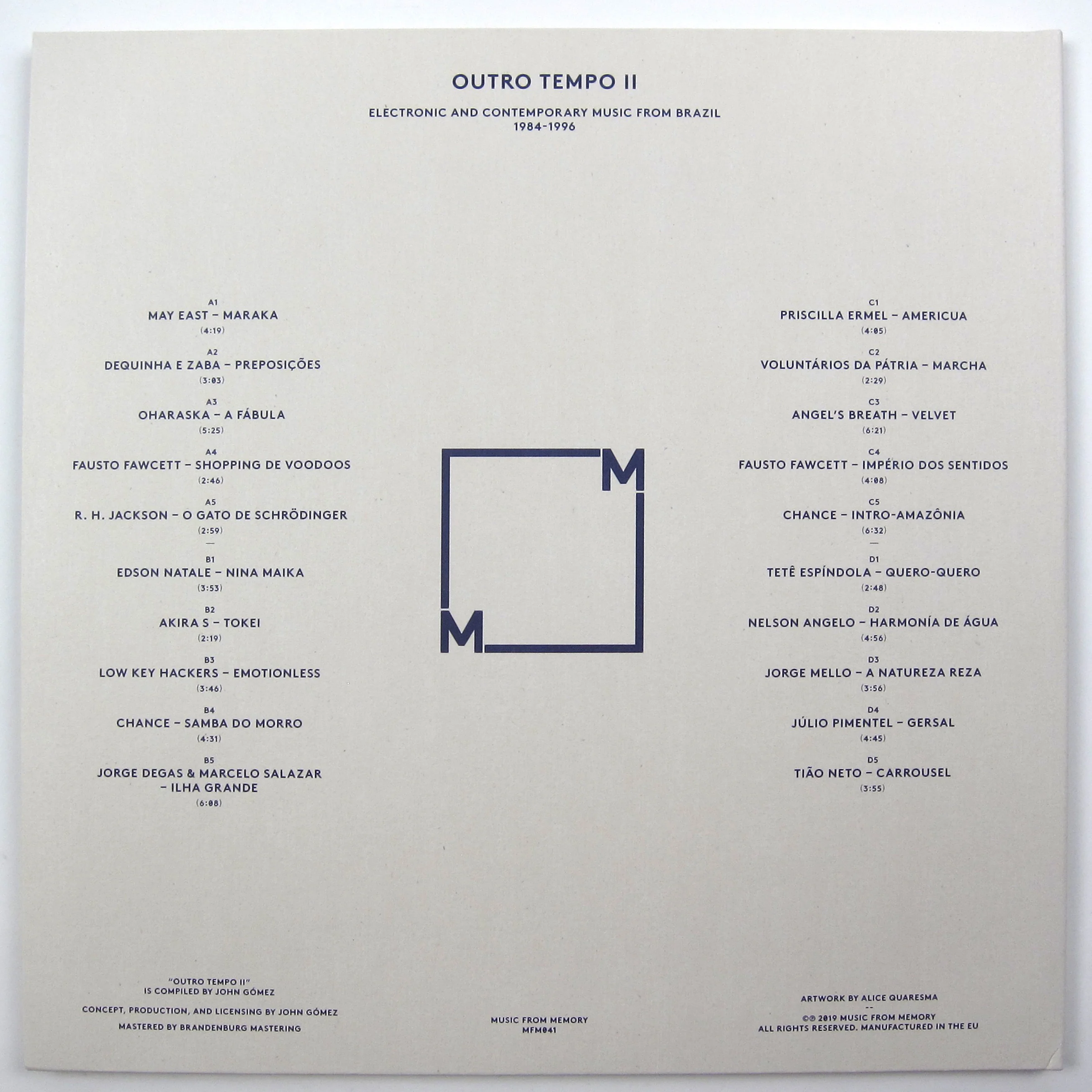 Music From Memory: Outro Tempo II - Electronic And Contemporary Music From Brazil, 1984-1996 Vinyl 2LP - Image 3
