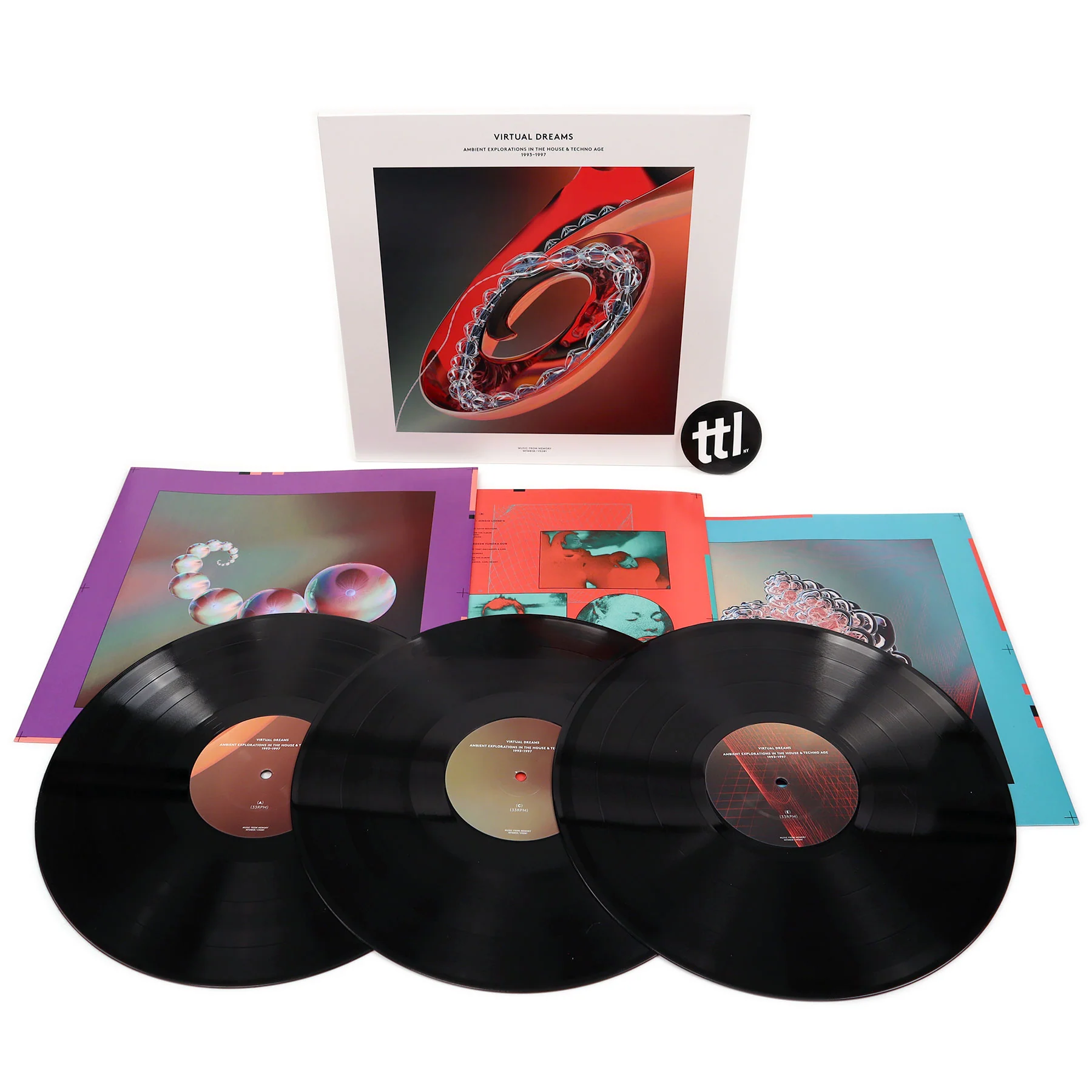 Music From Memory: Virtual Dreams - Ambient Explorations In The House & Techno Age 1993-97 Vinyl 3LP - Image 2