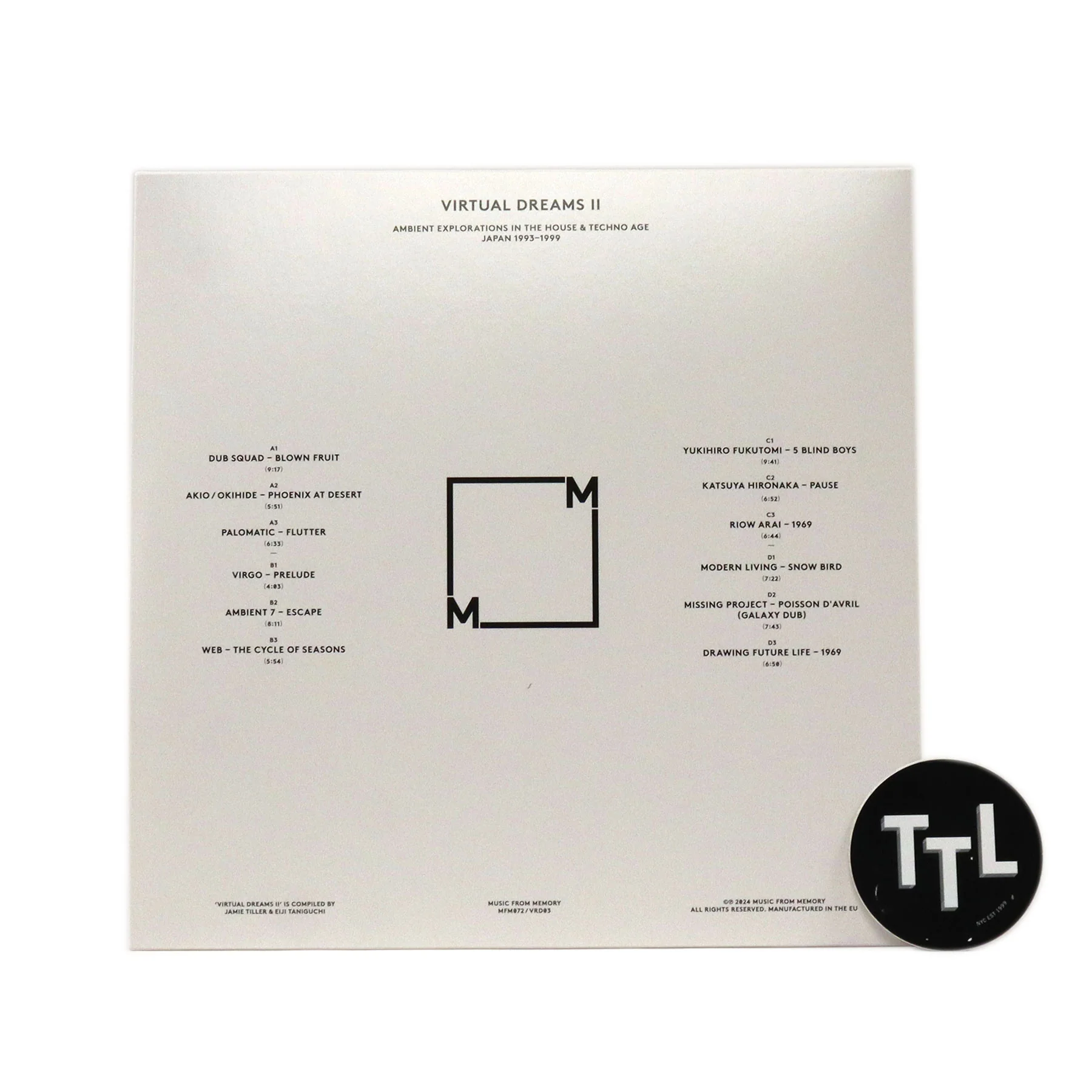 Music From Memory: Virtual Dreams II - Ambient Explorations In The House & Techno Age, Japan 1993-99 Vinyl 2LP - Image 3