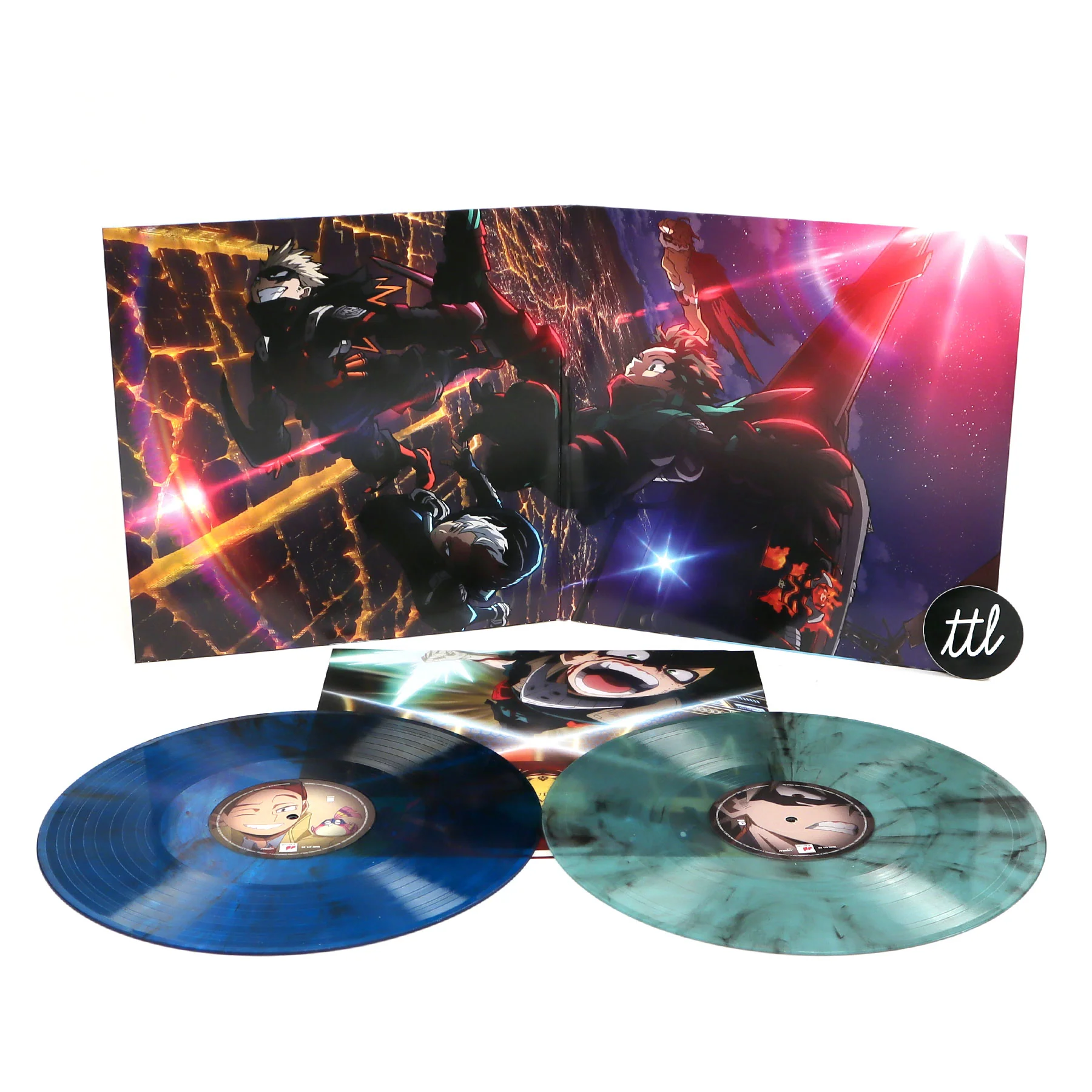Yuki Hayashi : My Hero Academia - World Heroes Mission Soundtrack (Colored Vinyl) Vinyl 2LP - Image 2