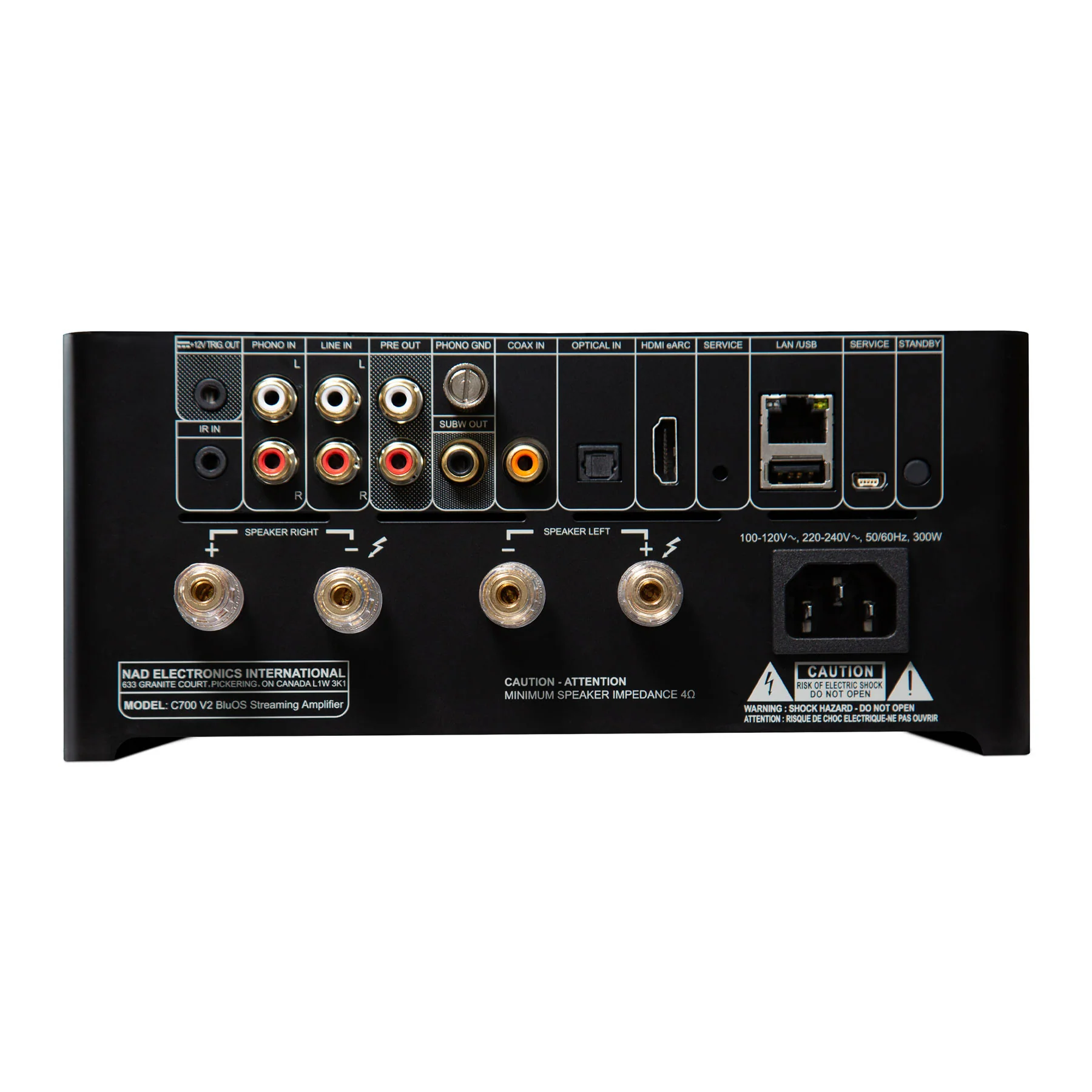 NAD: C 700 V2 Streaming Integrated Amplifier - Image 3