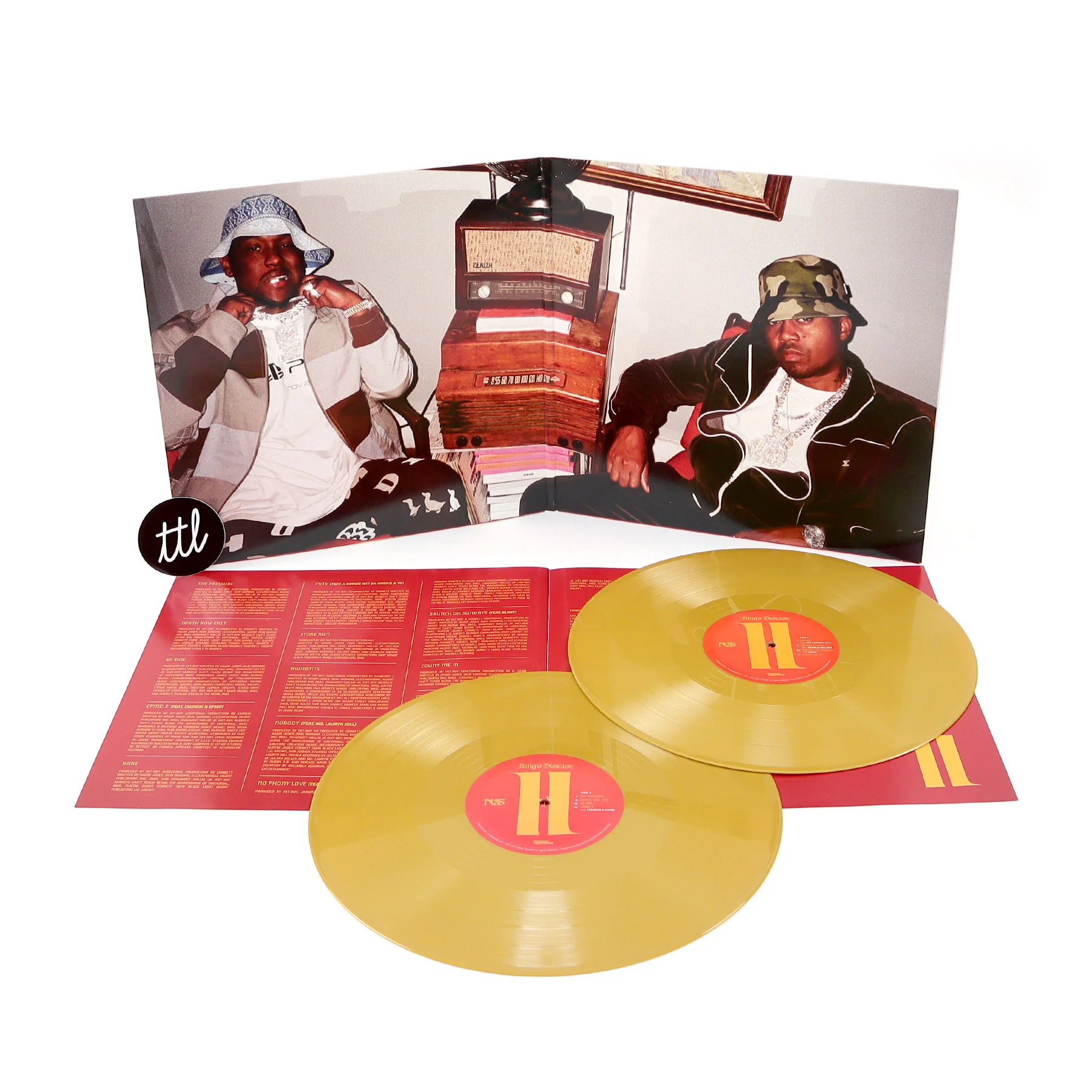 Nas: King's Disease II (Gold Colored Vinyl) Vinyl 2LP - Image 2