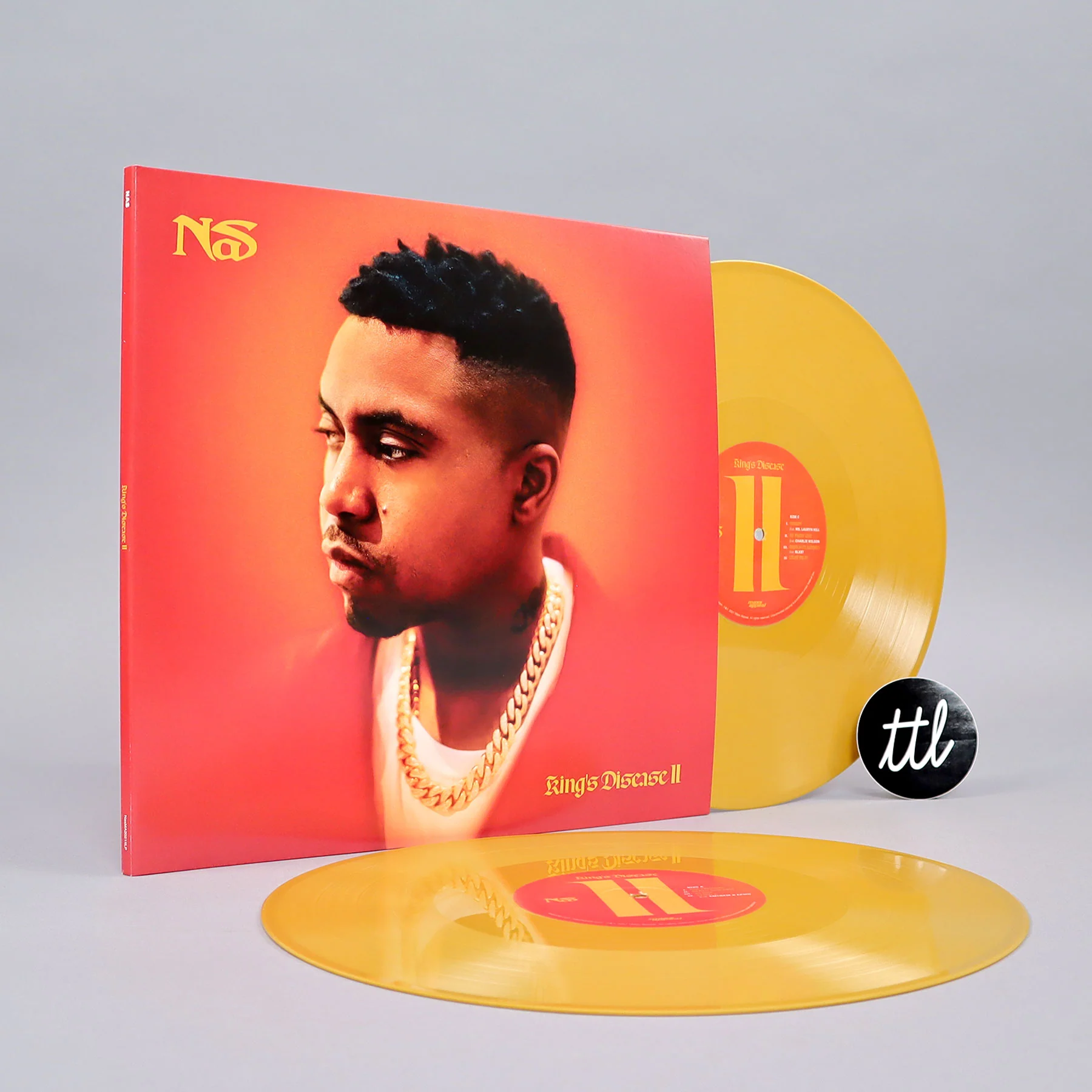 Nas: King's Disease II (Gold Colored Vinyl) Vinyl 2LP - Image 4