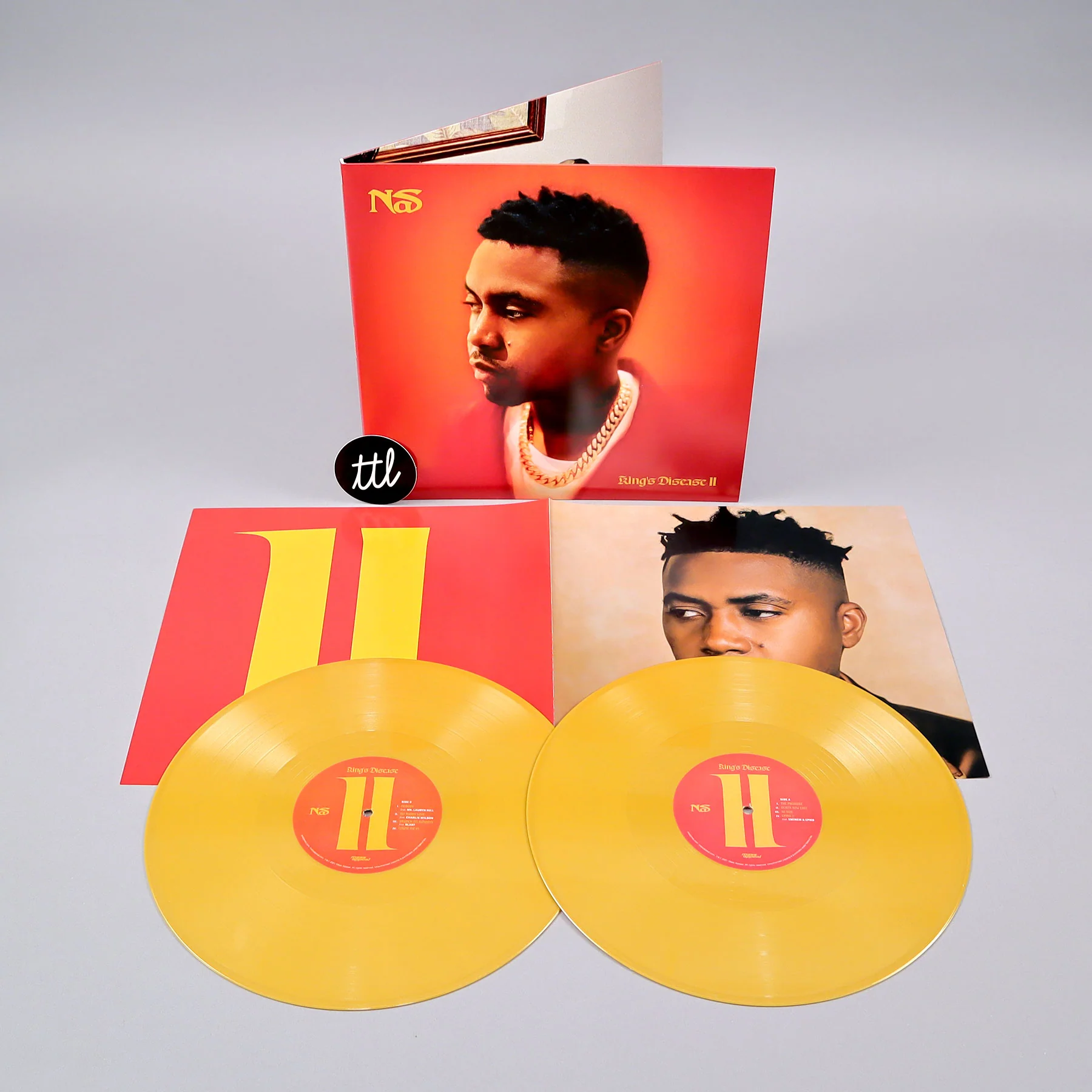 Nas: King's Disease II (Gold Colored Vinyl) Vinyl 2LP - Image 5