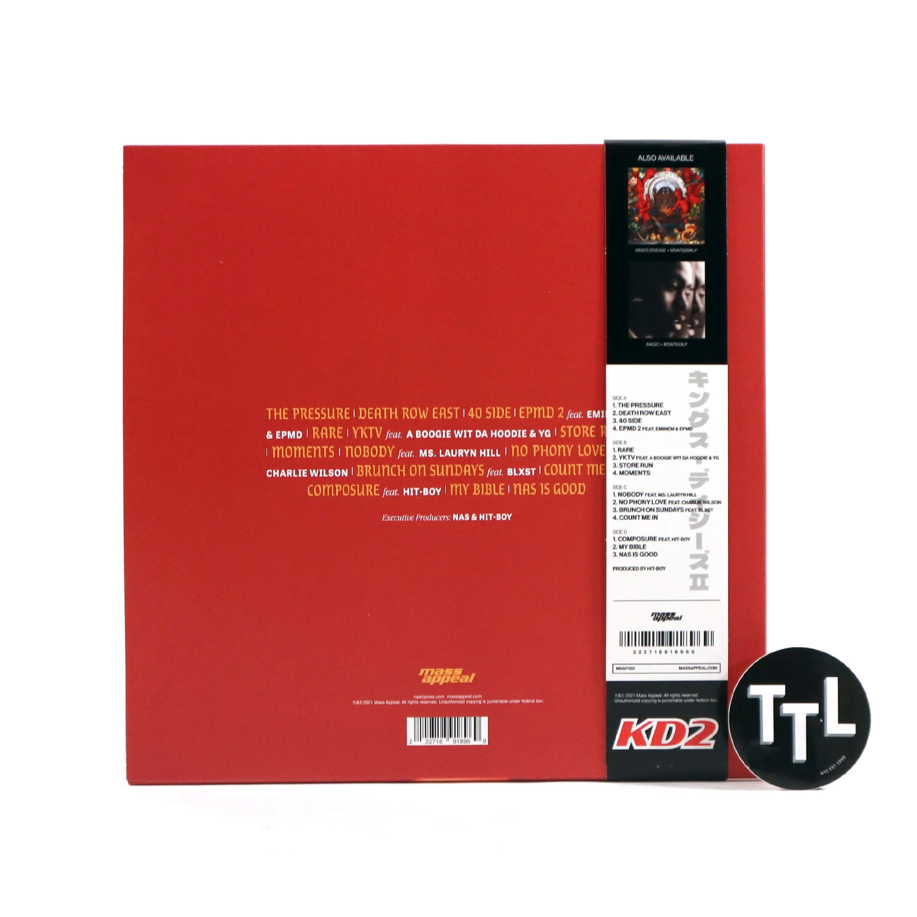 Nas: King's Disease II (Red & Orange Colored Vinyl) Vinyl 2LP - Image 3