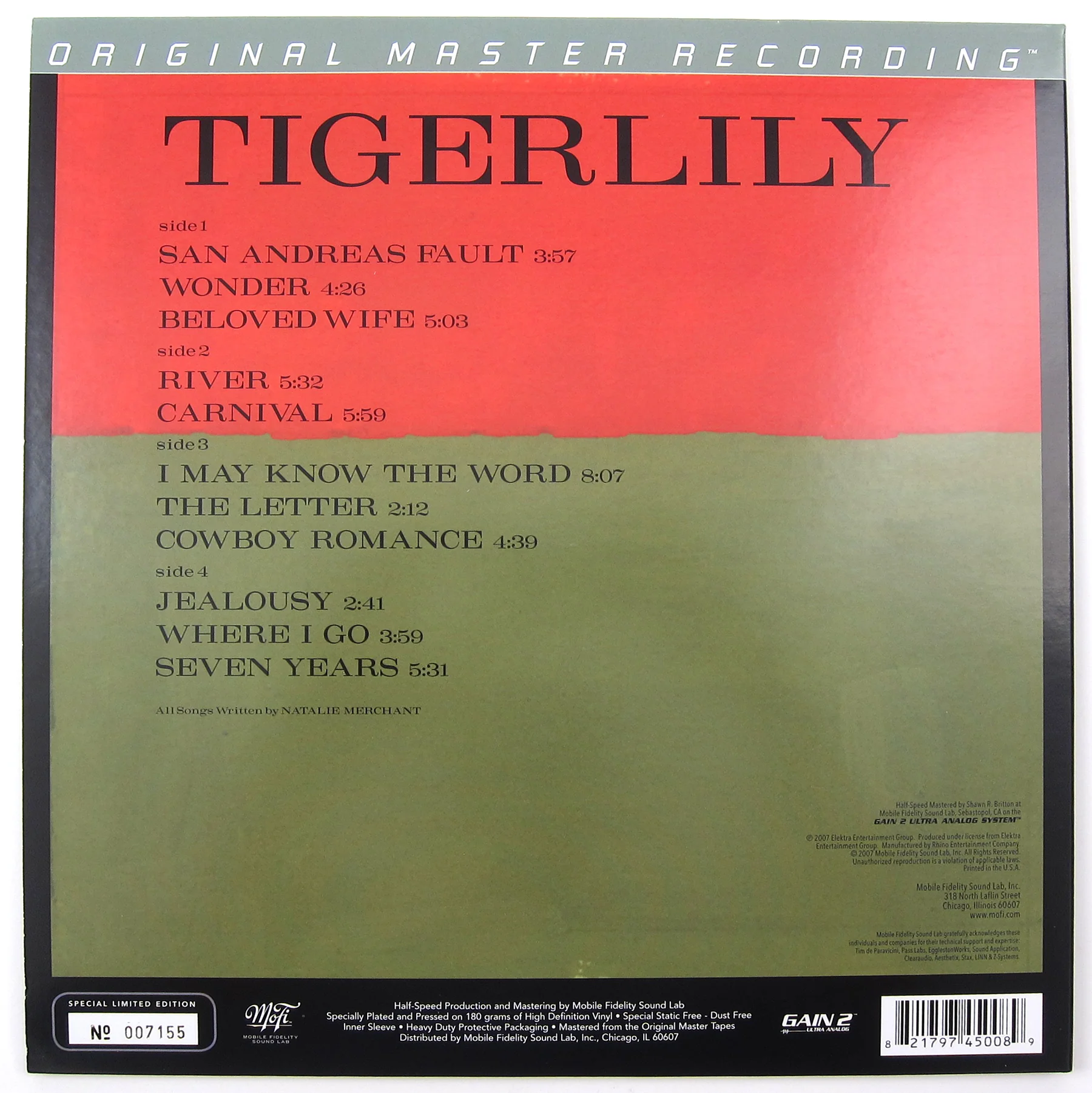 Natalie Merchant: Tigerlily (180g) Vinyl 2LP - Image 4