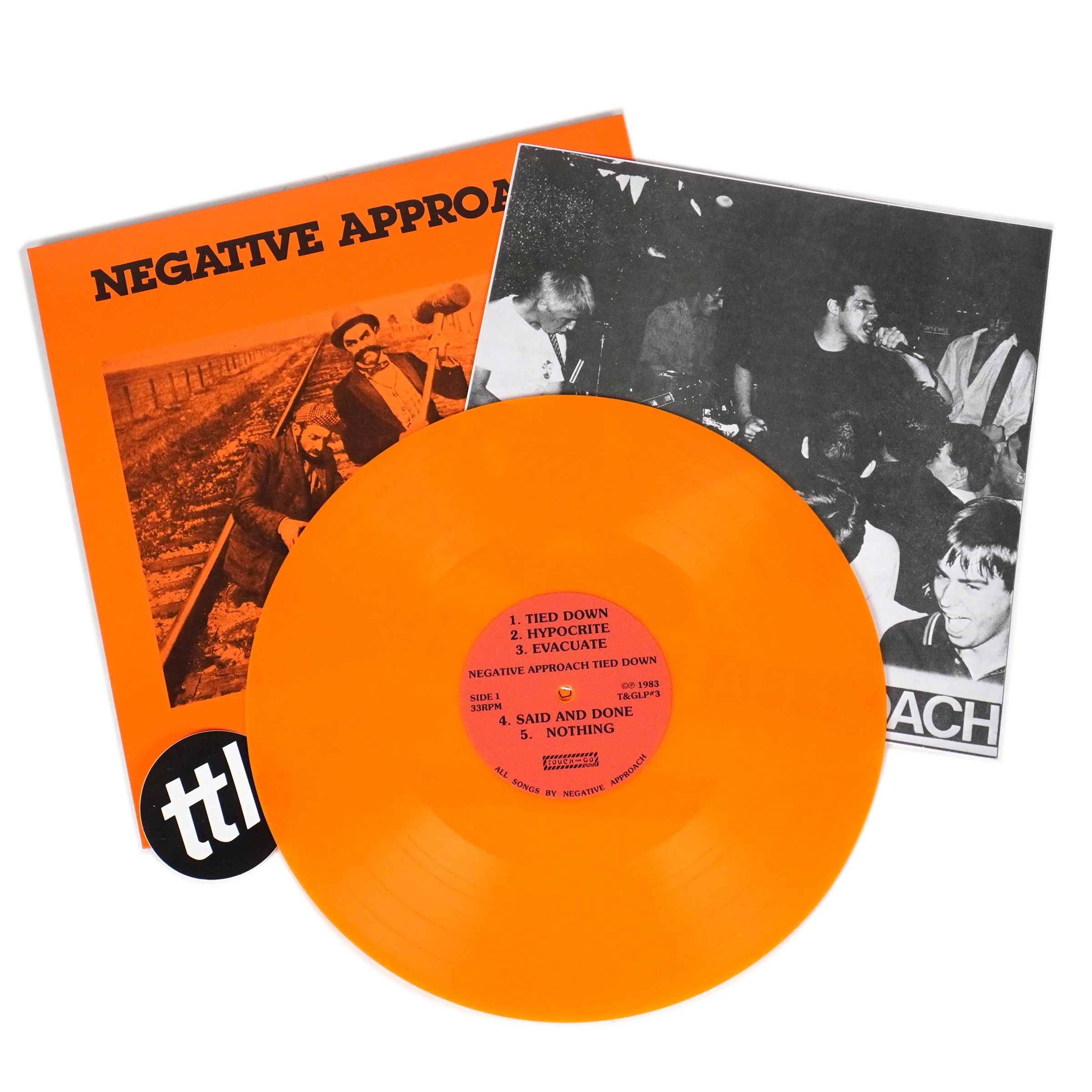 Negative Approach: Tied Down (180g, Orange Colored Vinyl) Vinyl LP - Image 2