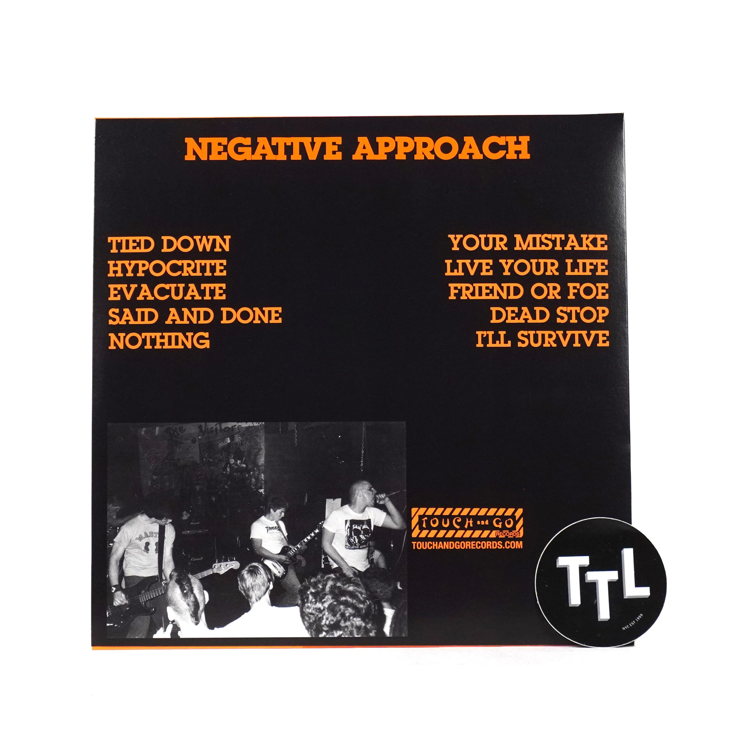 Negative Approach: Tied Down (180g, Orange Colored Vinyl) Vinyl LP - Image 3