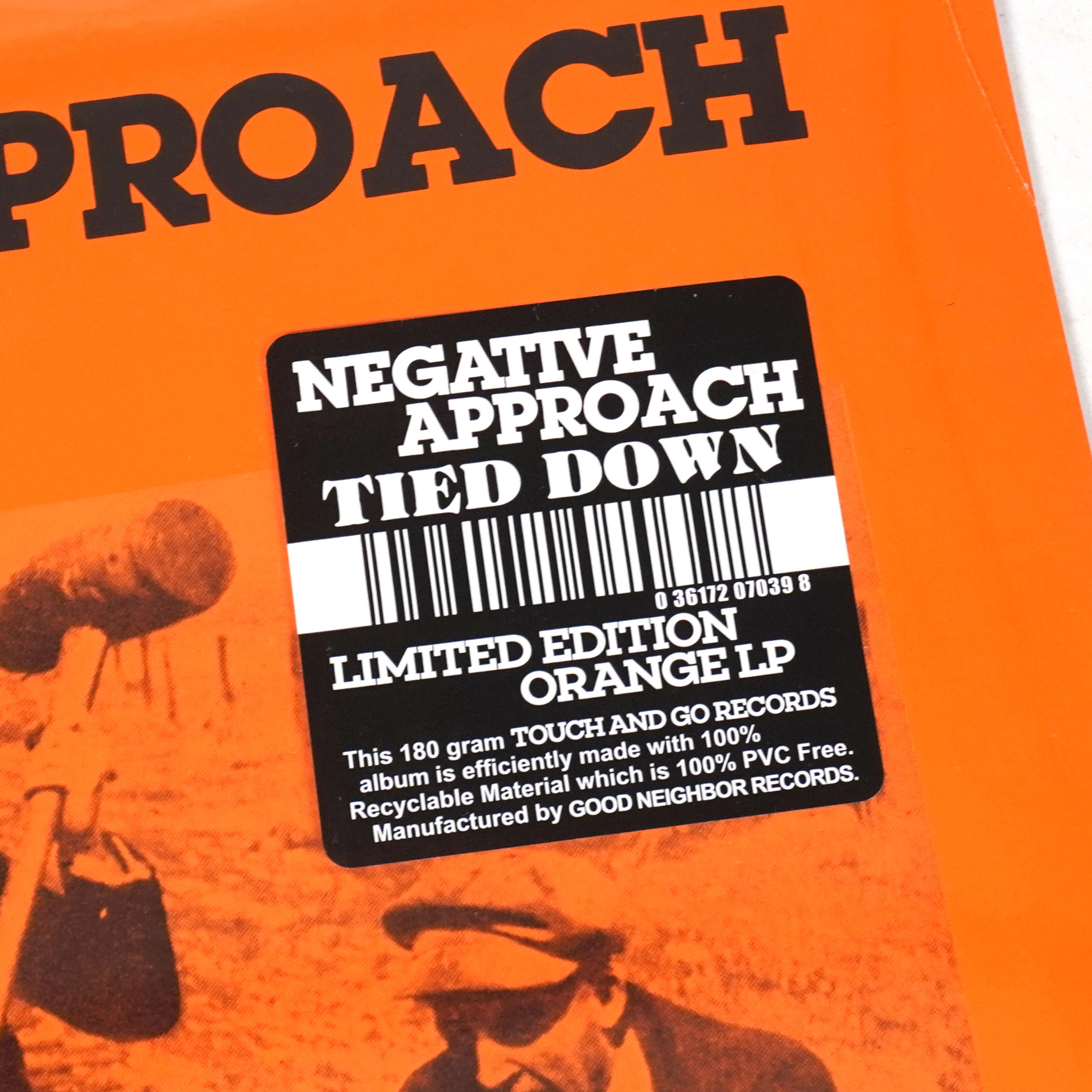 Negative Approach: Tied Down (180g, Orange Colored Vinyl) Vinyl LP - Image 4