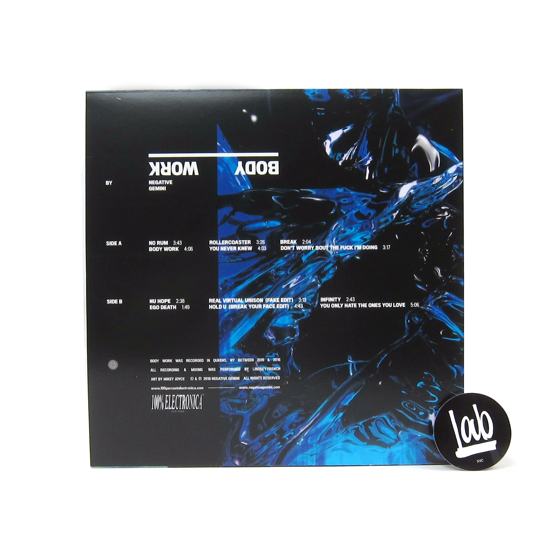 Negative Gemini: Body Work (Colored Vinyl) Vinyl LP - Image 3