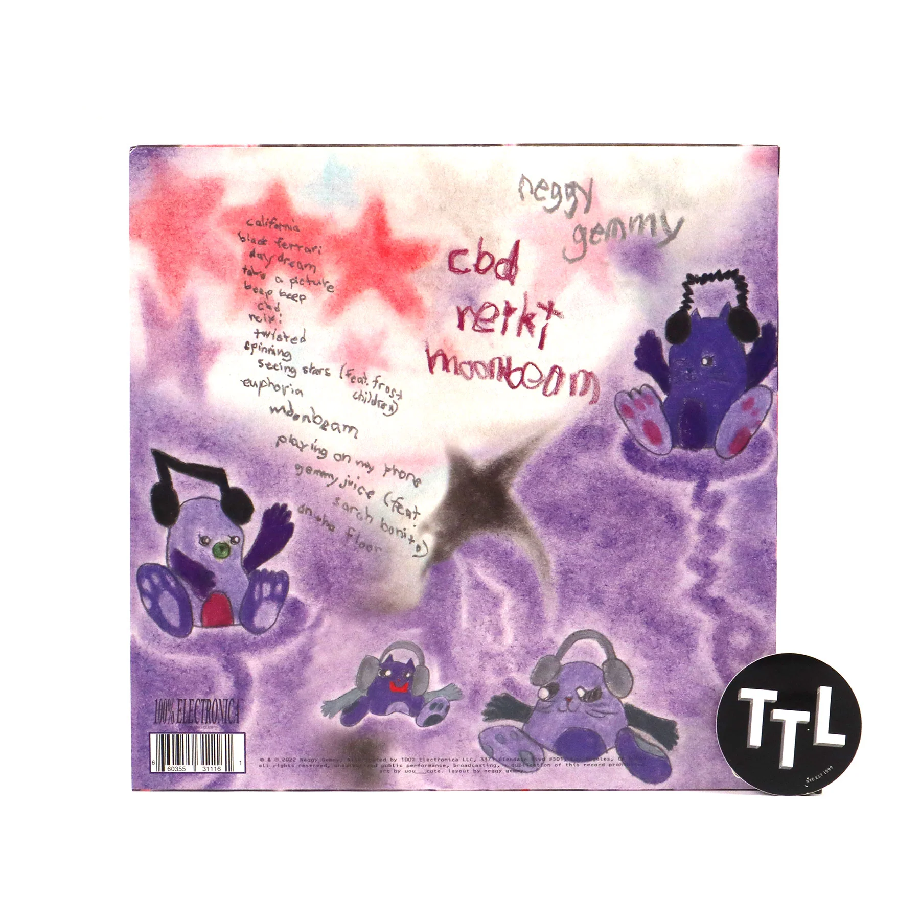 Neggy Gemmy: CBD Reiki Moonbeam (Colored Vinyl) Vinyl LP - Image 3