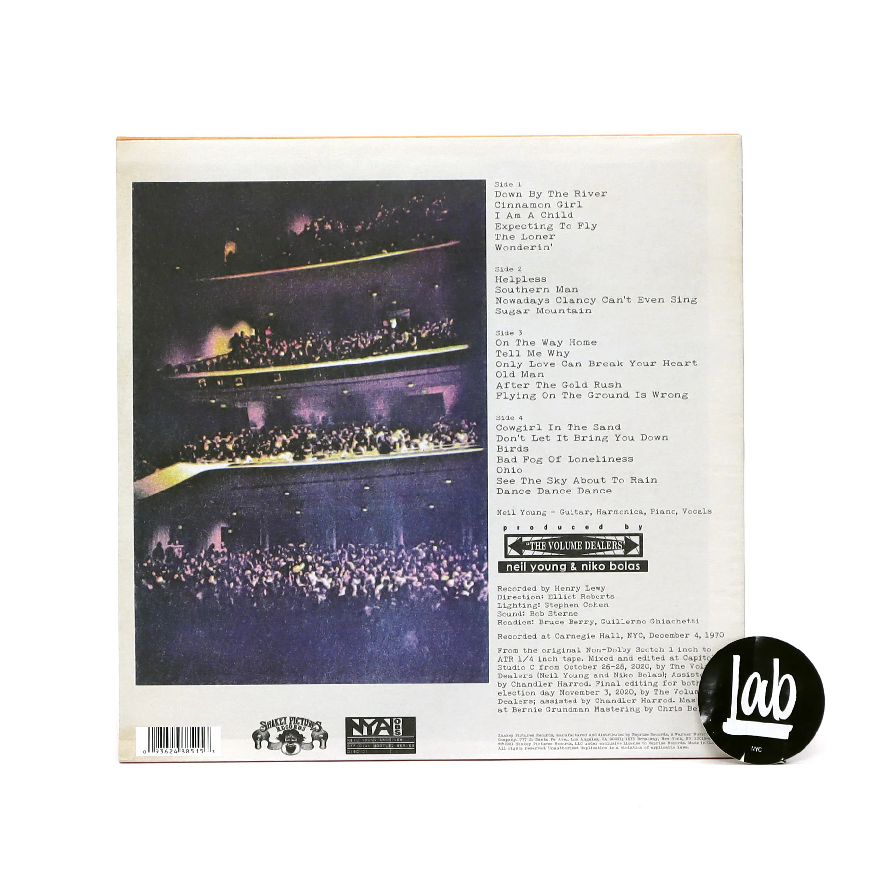 Neil Young: Carnegie Hall 1970 Vinyl 2LP - Image 3