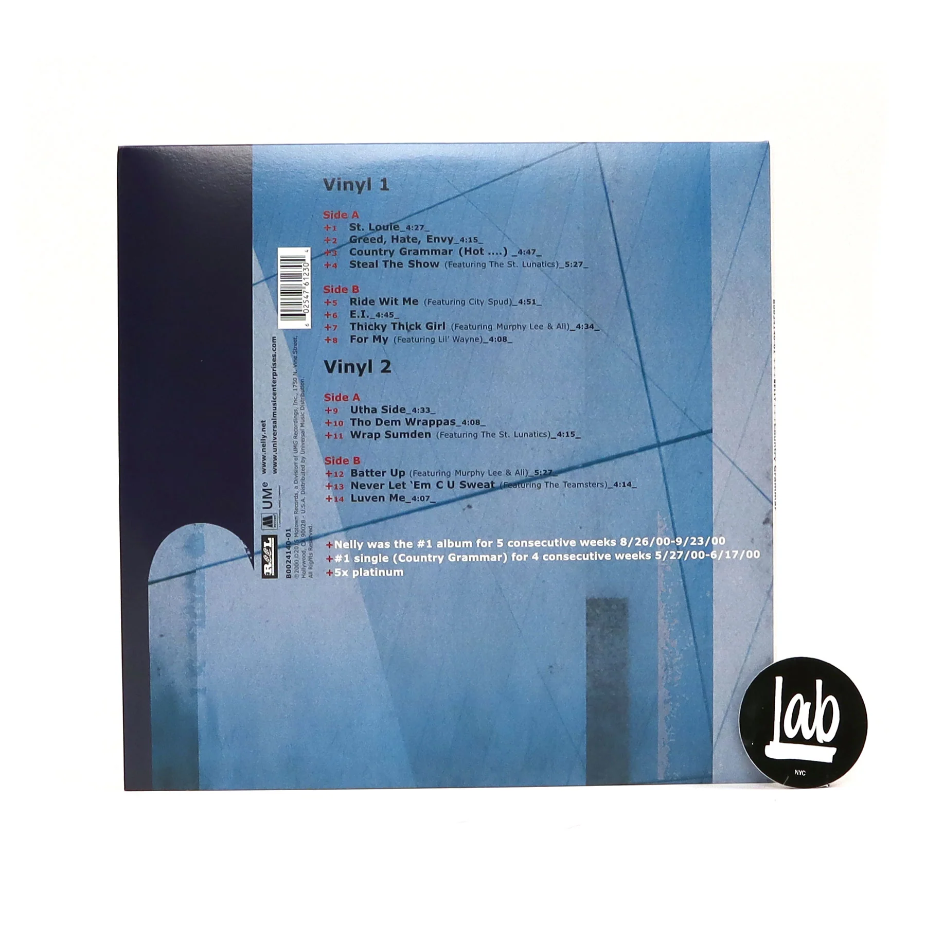 Nelly: Country Grammar Vinyl 2LP - Image 3