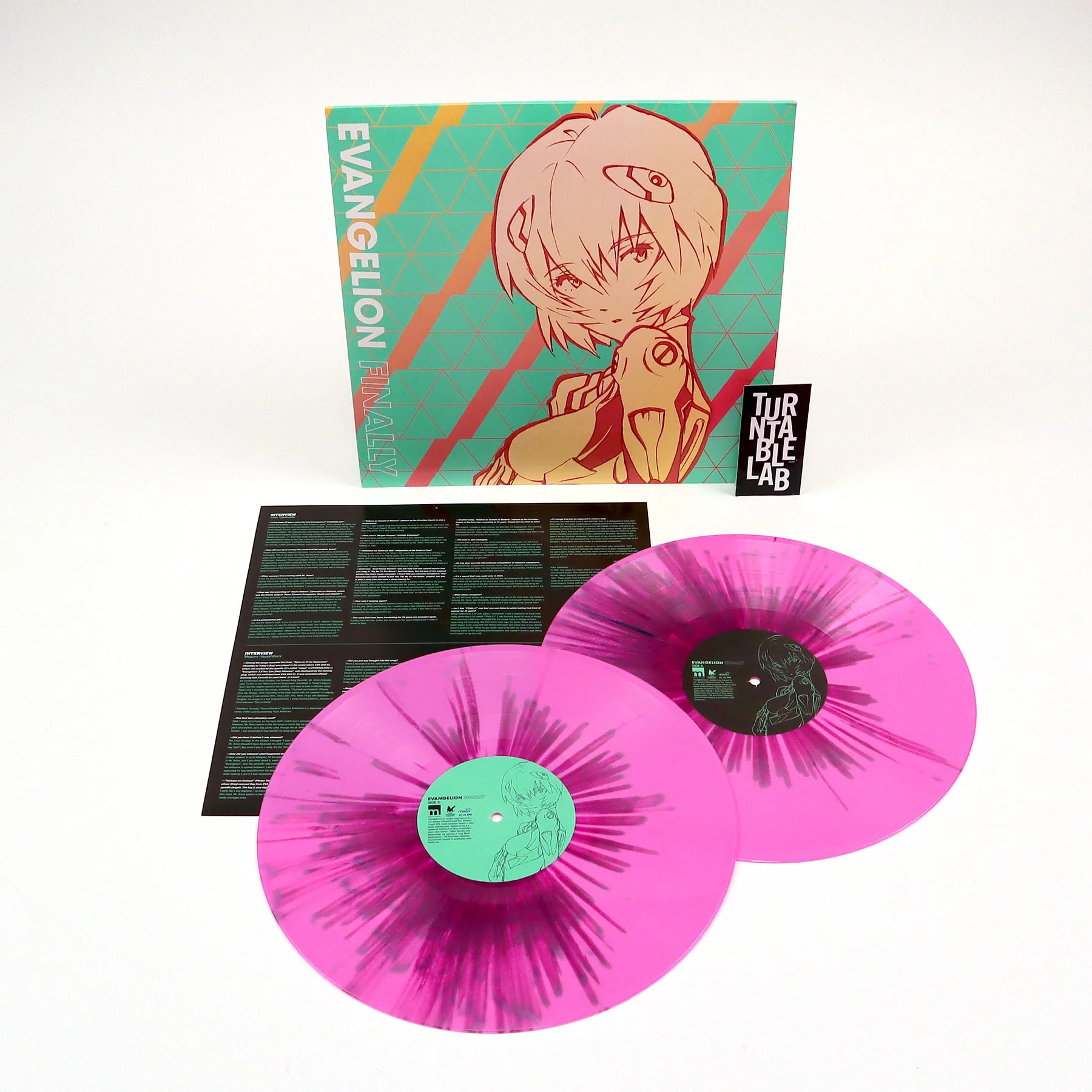 Neon Genesis Evangelion: Evangelion Finally Soundtrack (Pink Splatter Colored Vinyl) Vinyl 2LP - Image 3
