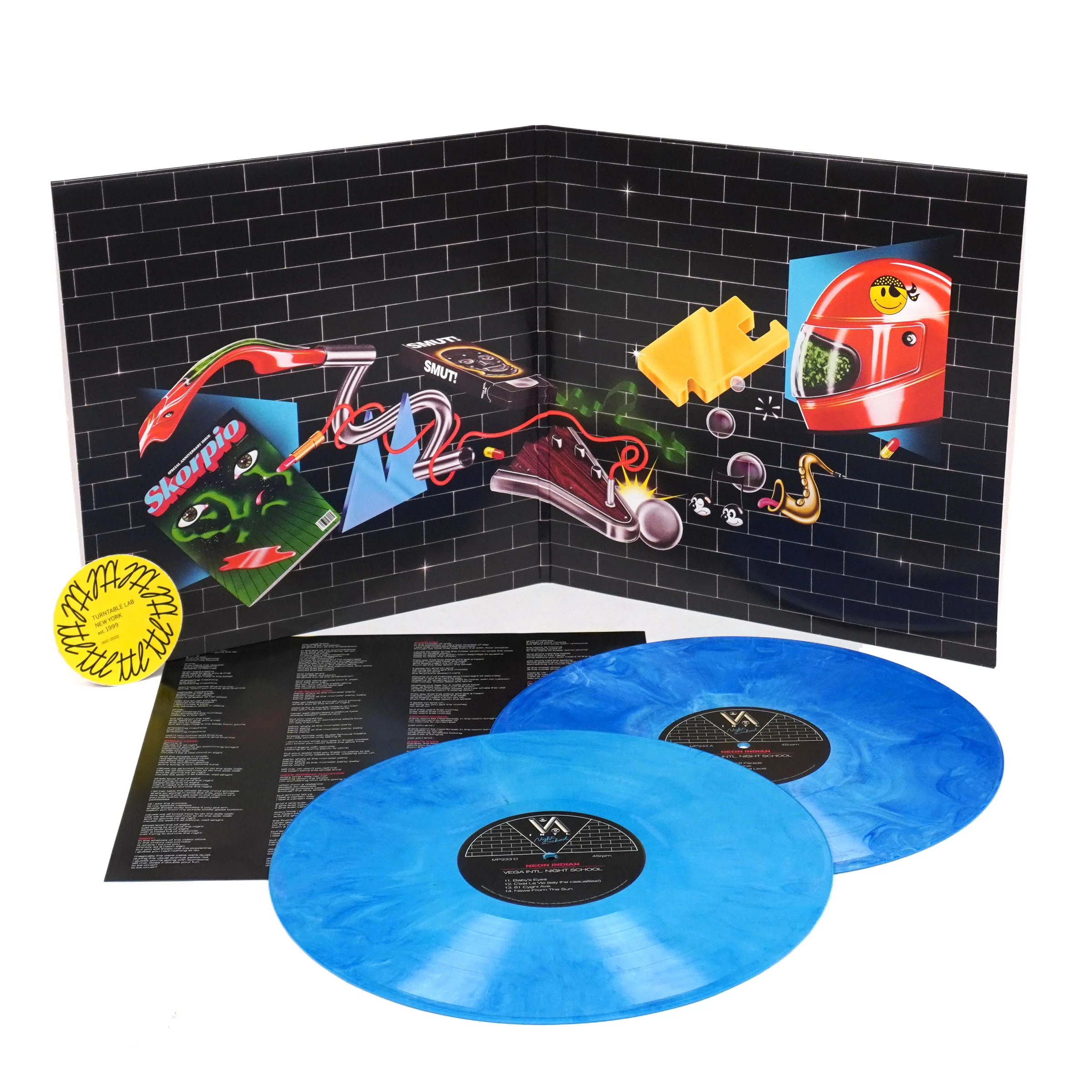 Neon Indian: Vega Intl. Night School (Blue Colored Vinyl) Vinyl 2LP - Image 2