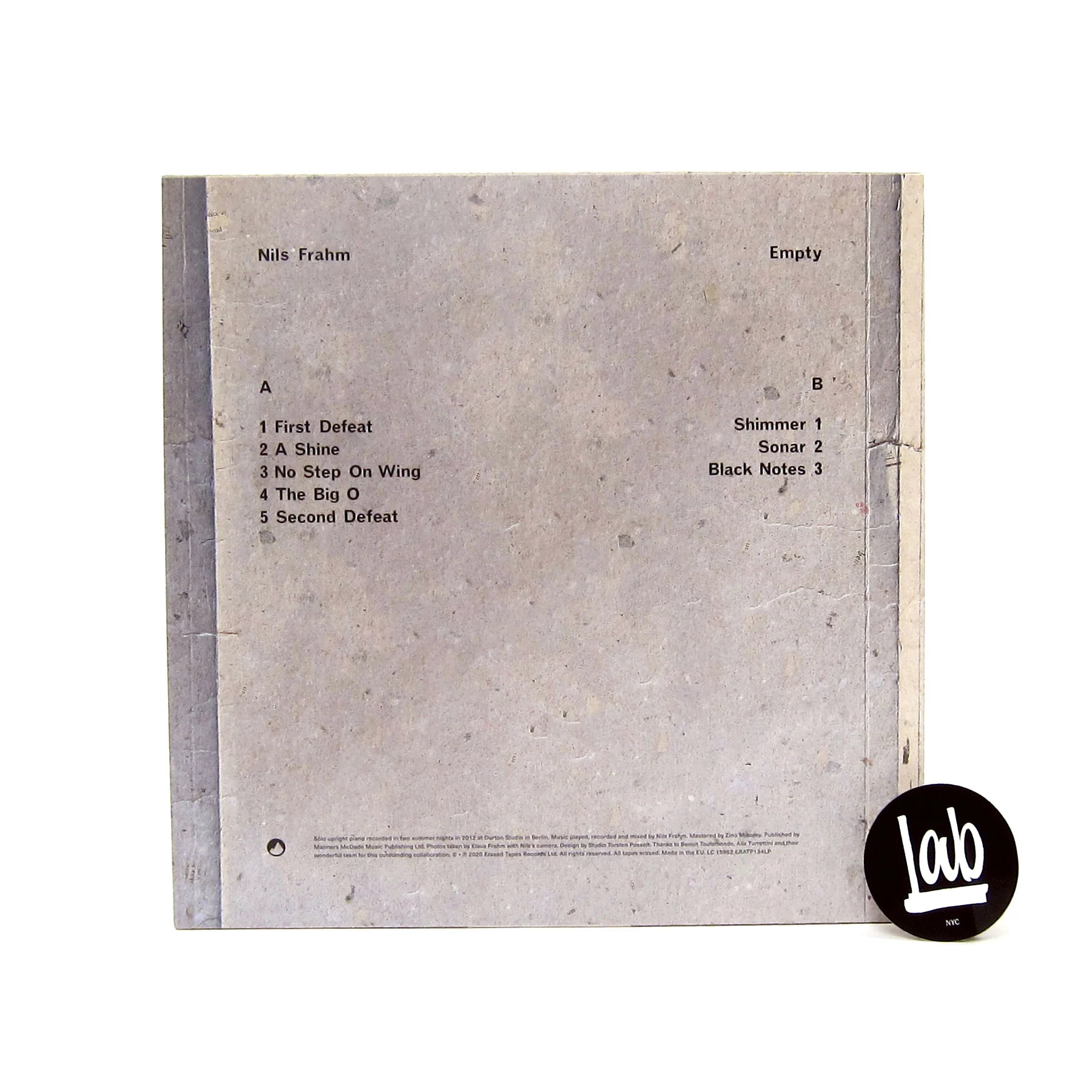 Nils Frahm: Empty Vinyl LP - Image 2