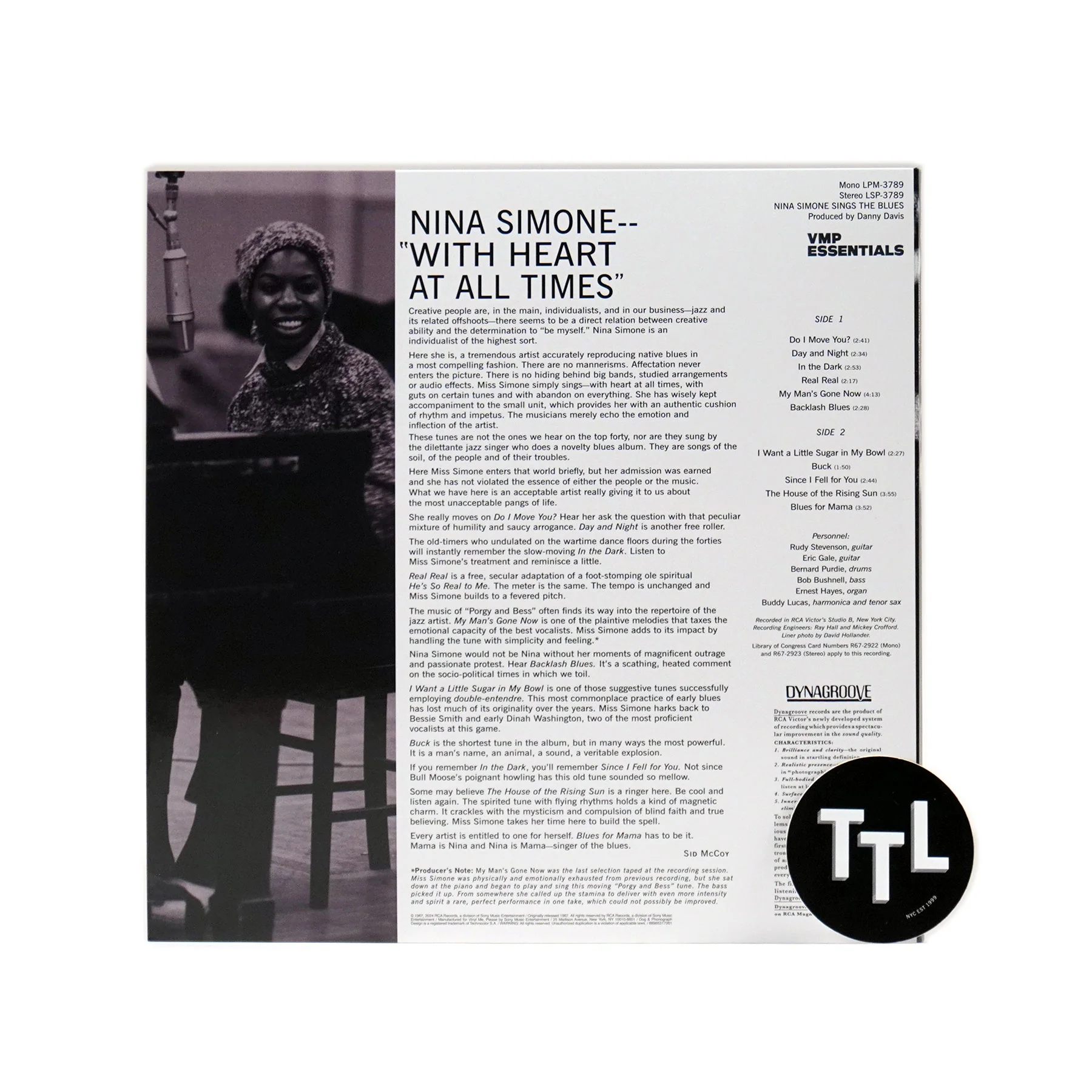 Nina Simone: Nina Simone Sings The Blues (Colored Vinyl) Vinyl LP - Image 3