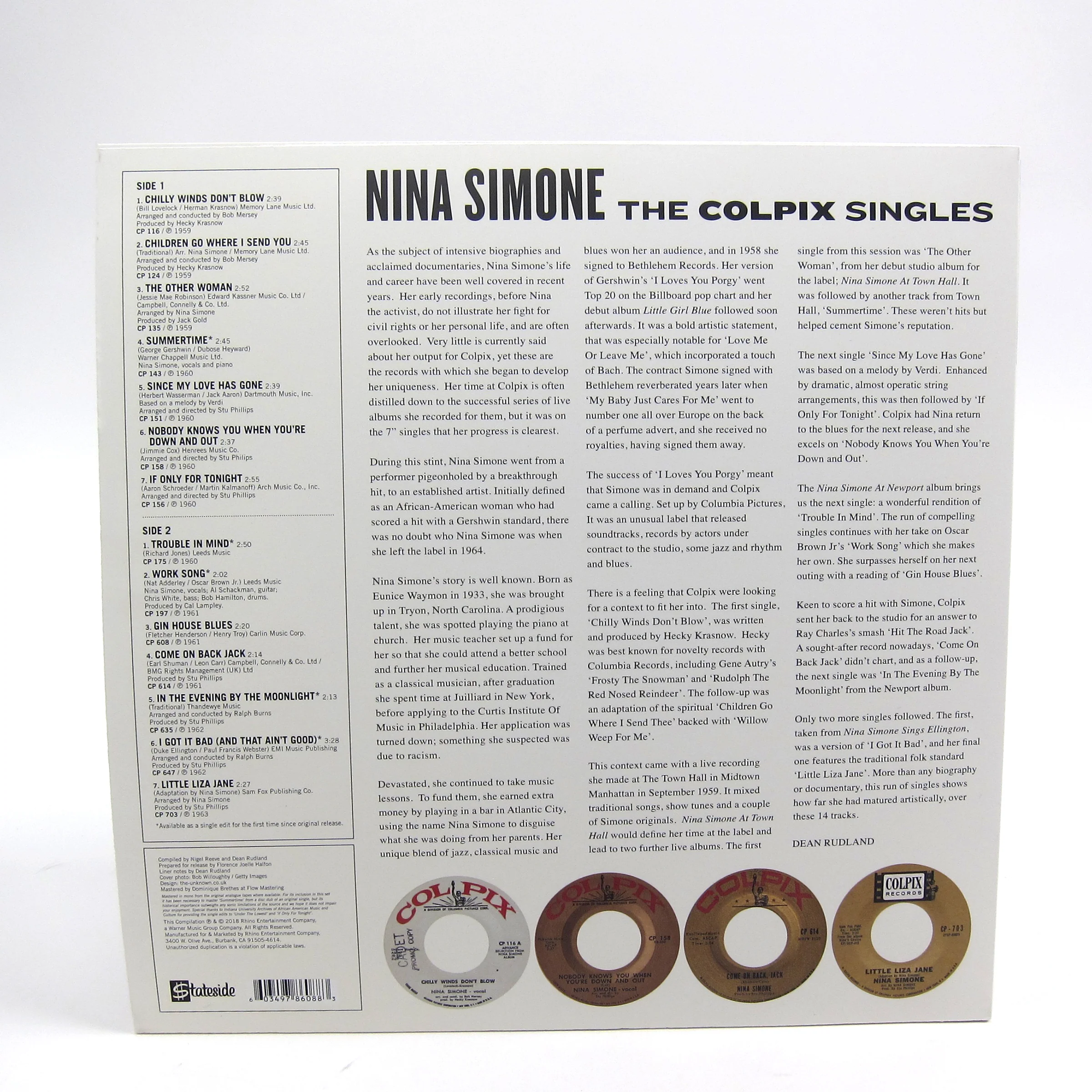 Nina Simone: The Colpix Singles (Mono) Vinyl LP - Image 2