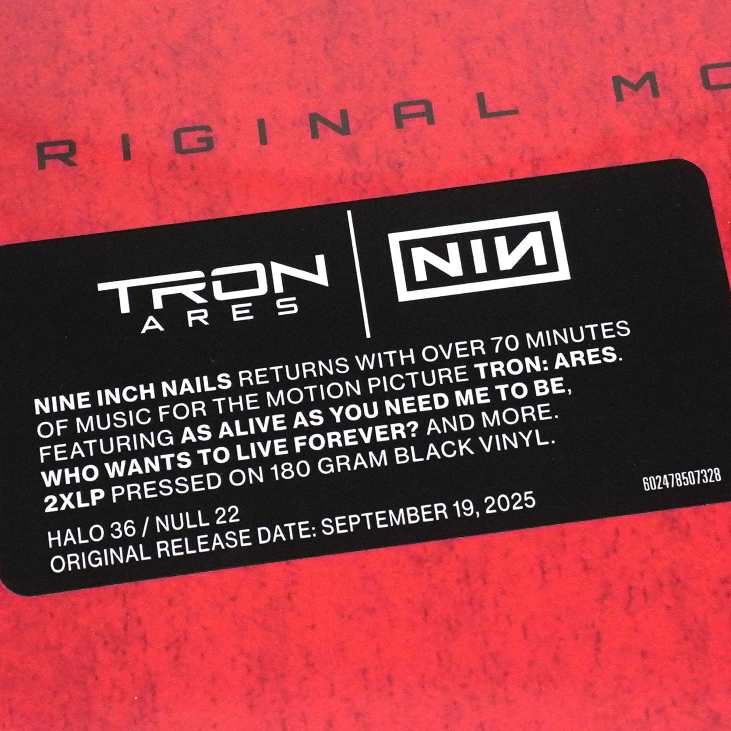 Nine Inch Nails: TRON - Ares Soundtrack (180g) Vinyl 2LP - Image 4