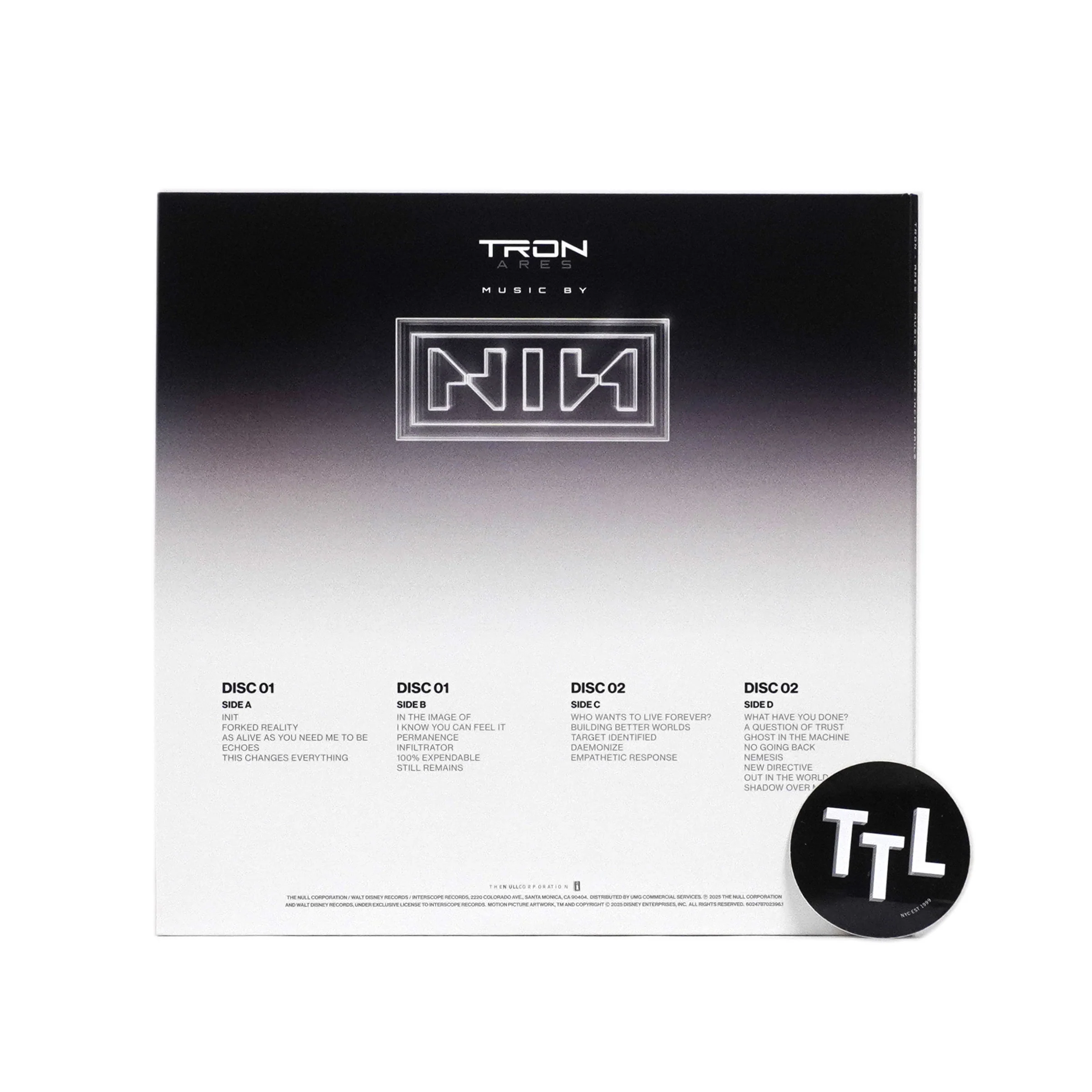 Nine Inch Nails: TRON - Ares Soundtrack (Colored Vinyl) Vinyl 2LP - Image 3