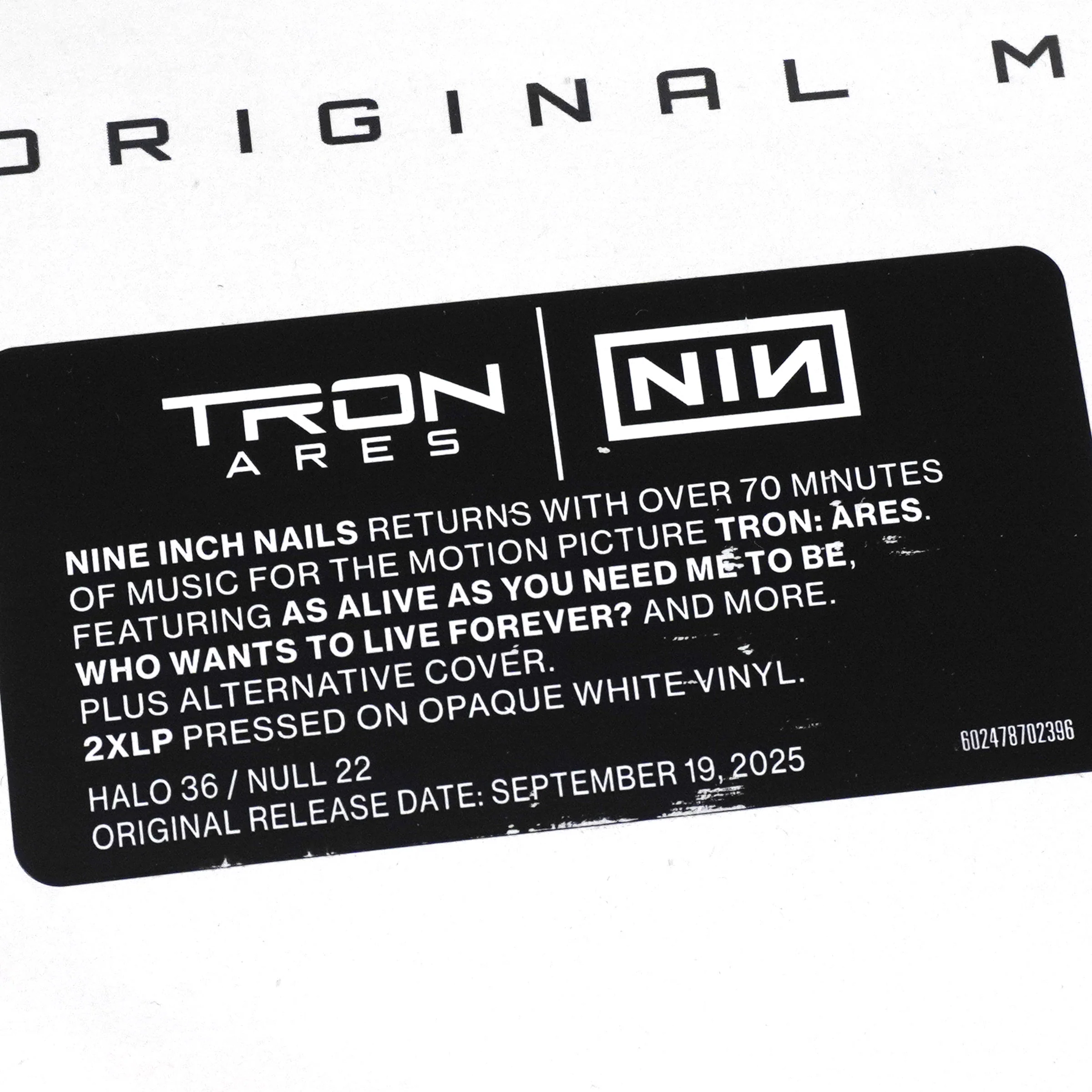 Nine Inch Nails: TRON - Ares Soundtrack (Colored Vinyl) Vinyl 2LP - Image 4