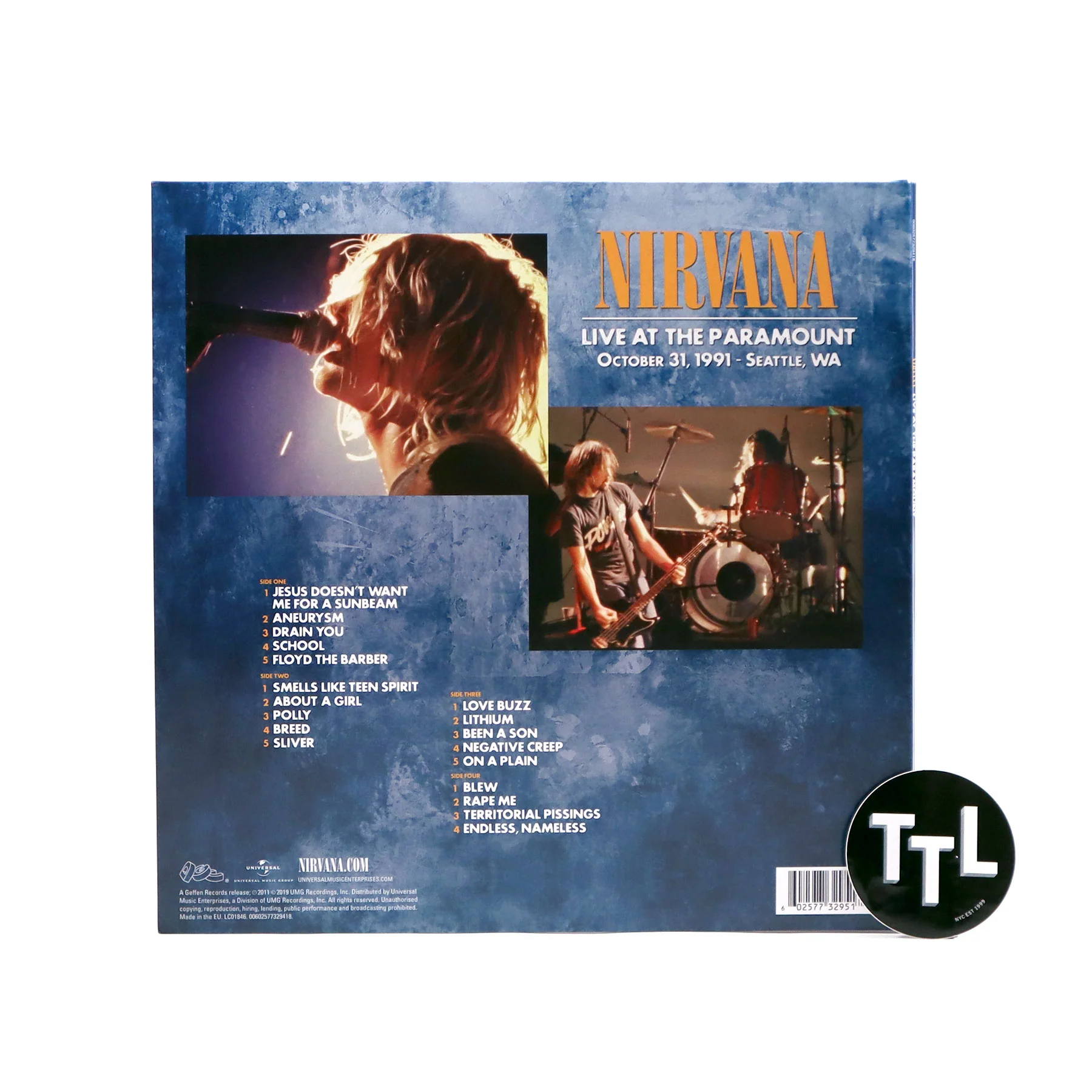 Nirvana: Live At The Paramount (180g, Colored Vinyl) Vinyl 2LP - Image 3
