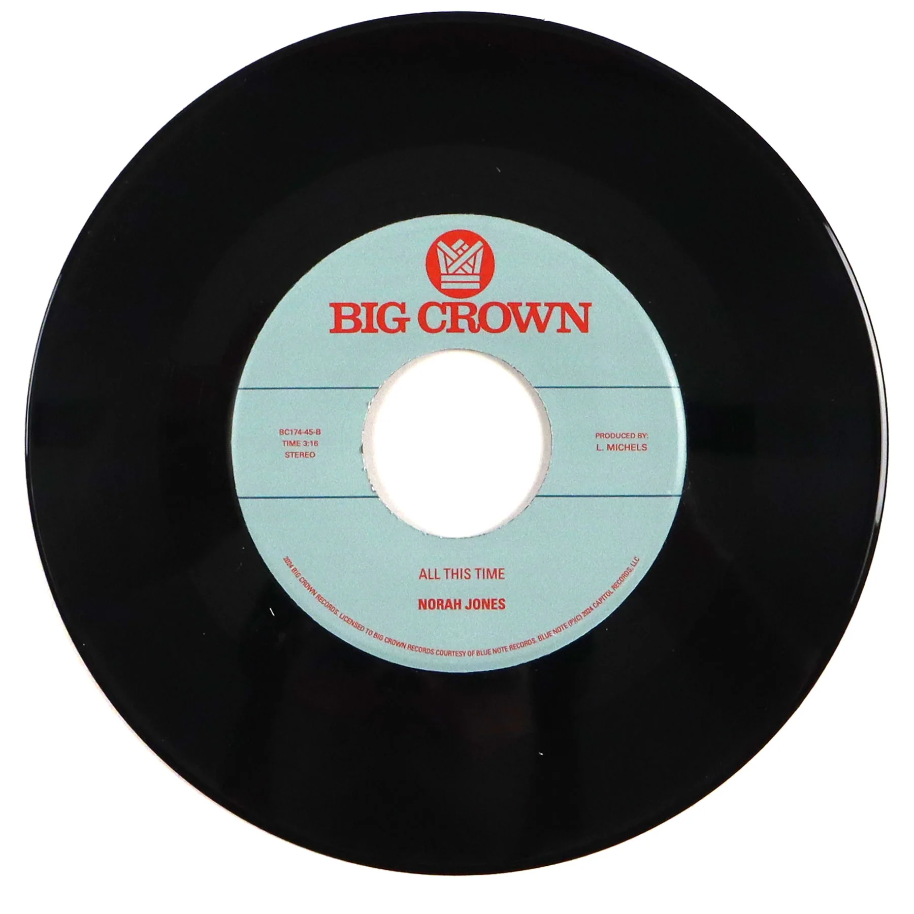 Norah Jones: Staring At The Wall / All This Time Vinyl 7" - Image 2