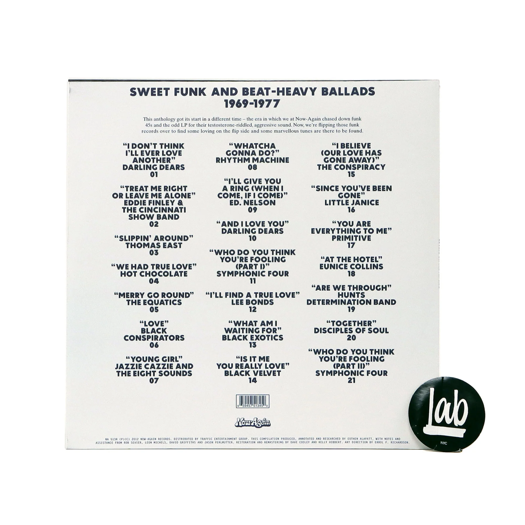 Now-Again Records: Loving On The Flipside - Sweet Funk & Beat-Heavy Ballads 1969-1977 Vinyl 2LP - Image 3
