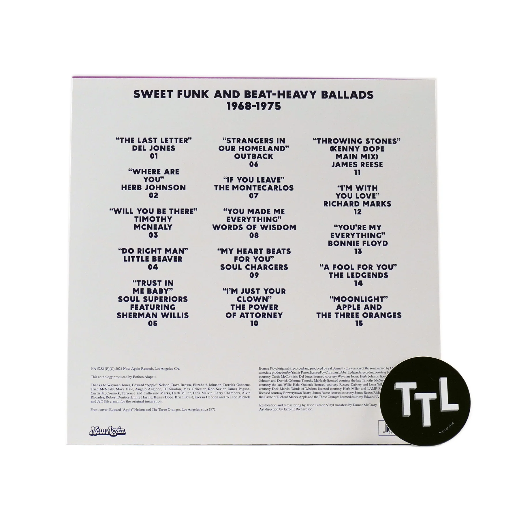 Now-Again Records: More Loving On The Flipside - Sweet Funk & Beat-Heavy Ballads 1968-75 Vinyl LP - Image 2
