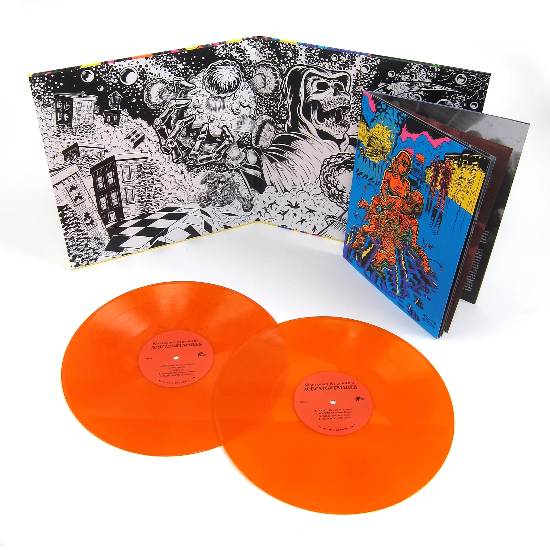 Numero Group: Warfaring Strangers - Acid Nightmares (Transparent Orange Colored Vinyl) Vinyl 2LP - Image 2